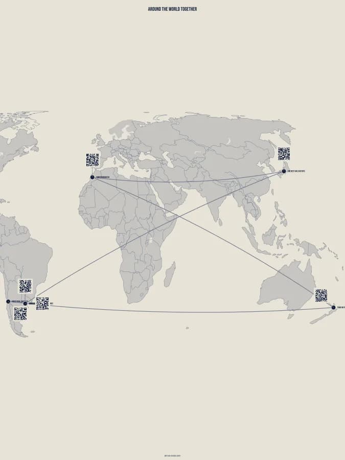 Around the World Together, a sample print