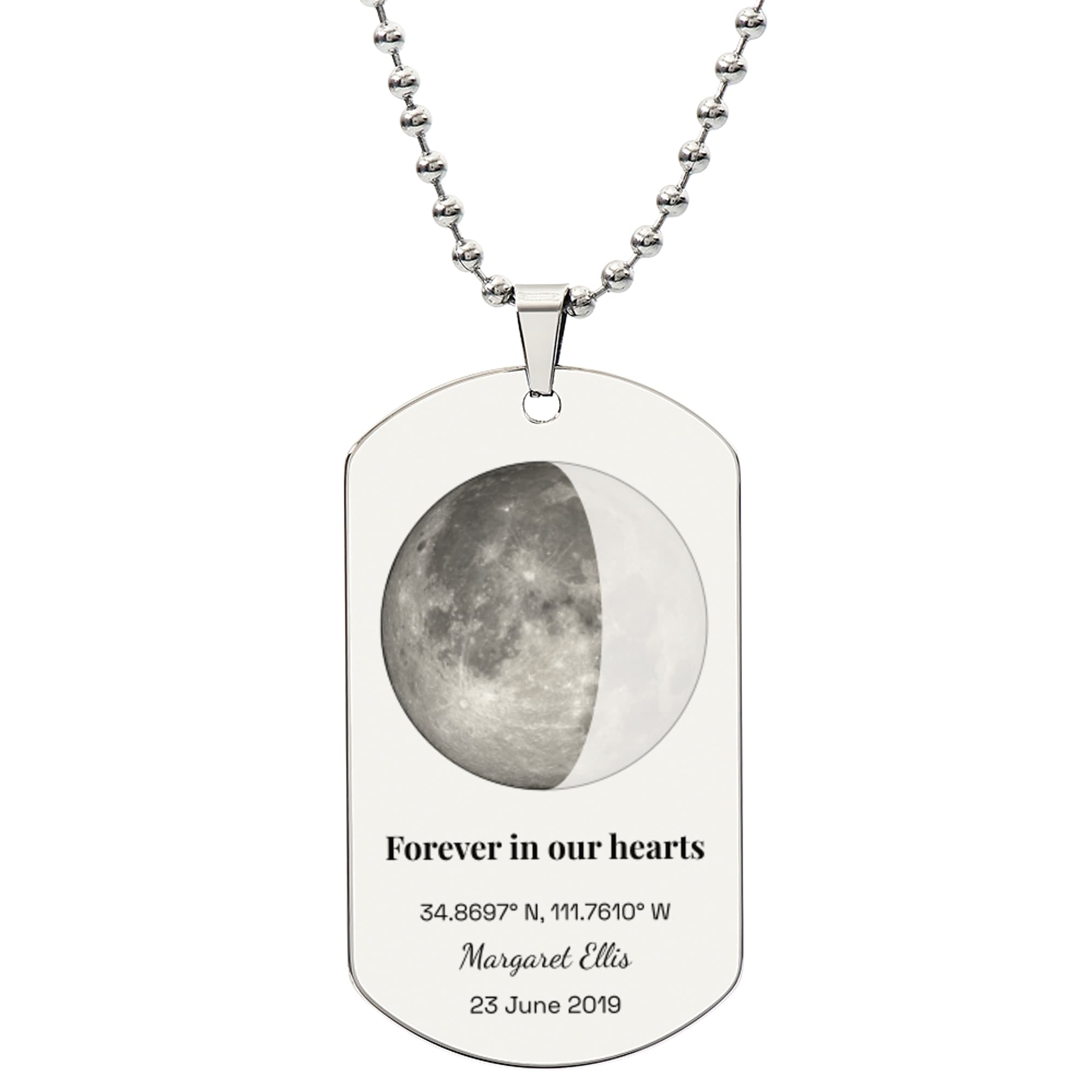 Memorial Moon on the jewelry
