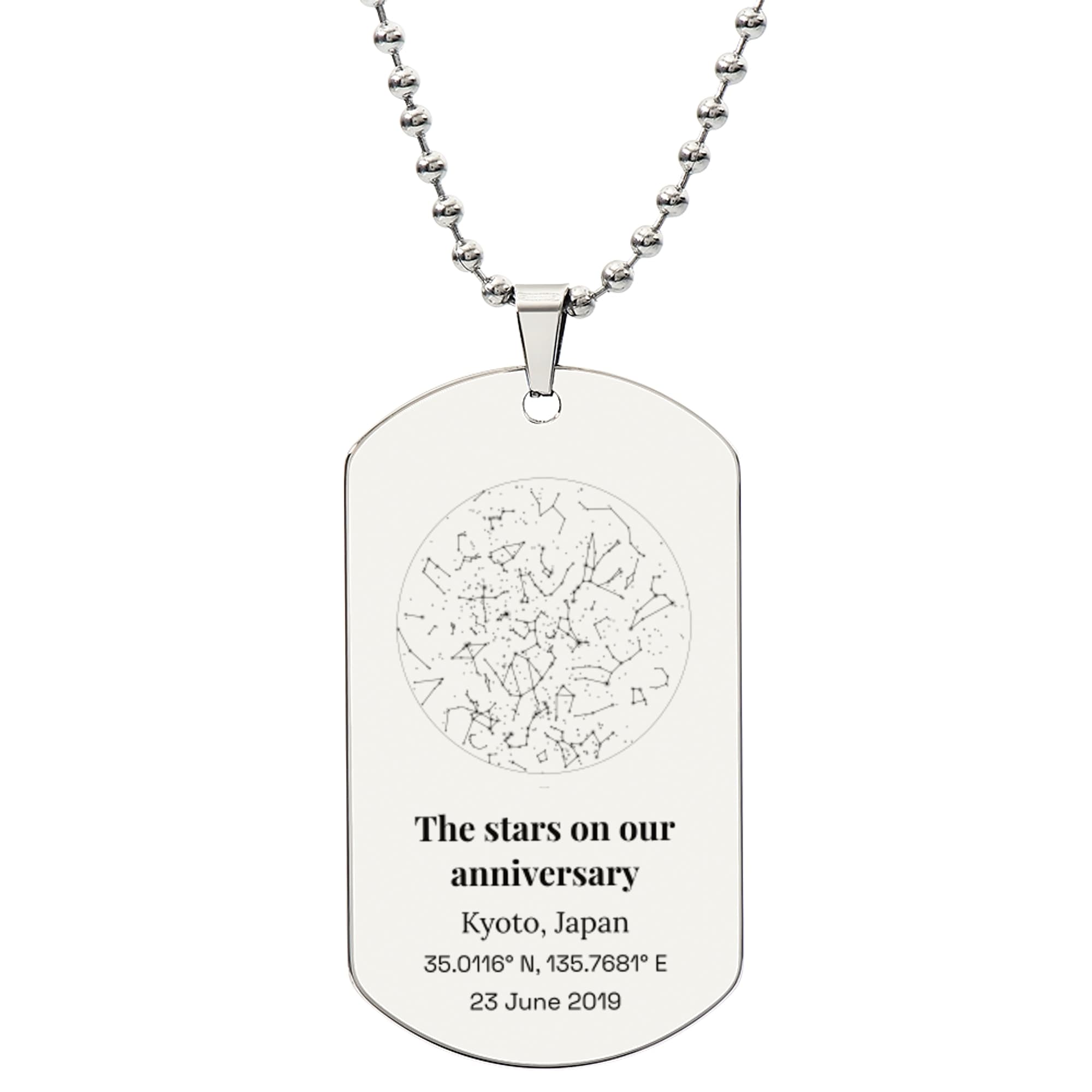 Anniversary Night Sky on the jewelry