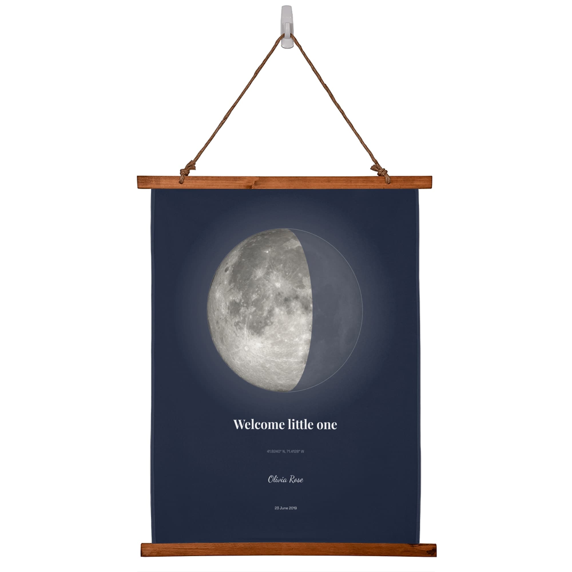 Baby Birth Announcement on the wall scroll