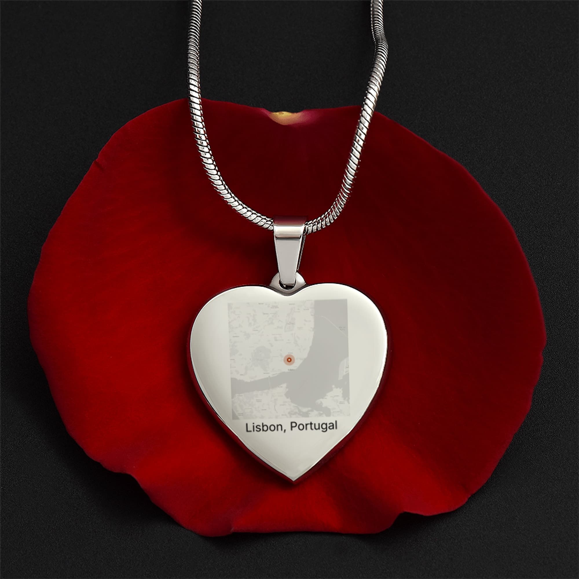 Birthday Location Print on jewelry