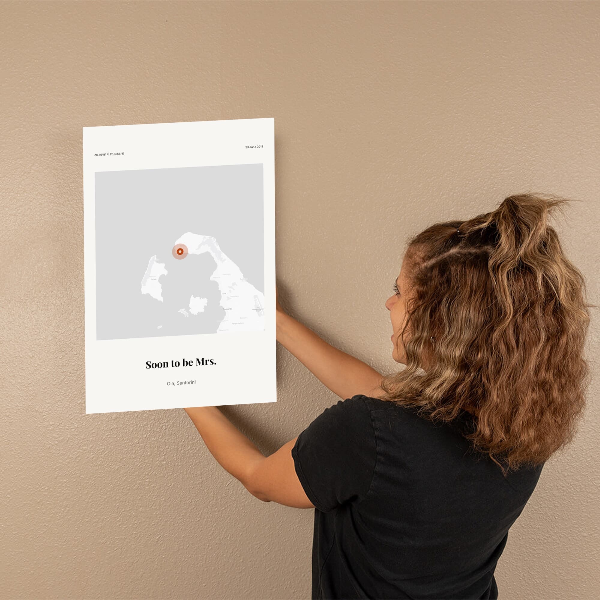 Bride To Be Print on the canvas