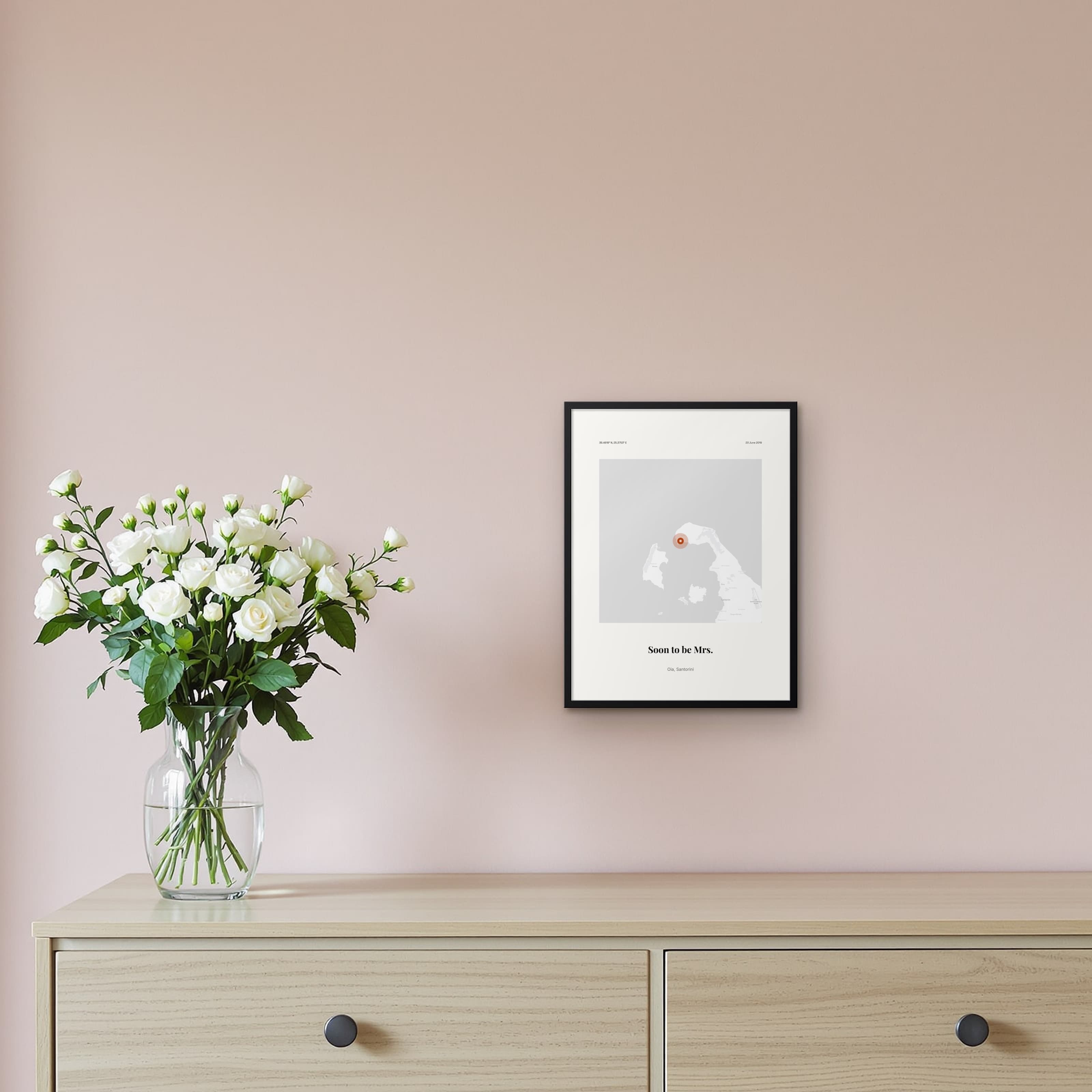Bride To Be Print on the framed print