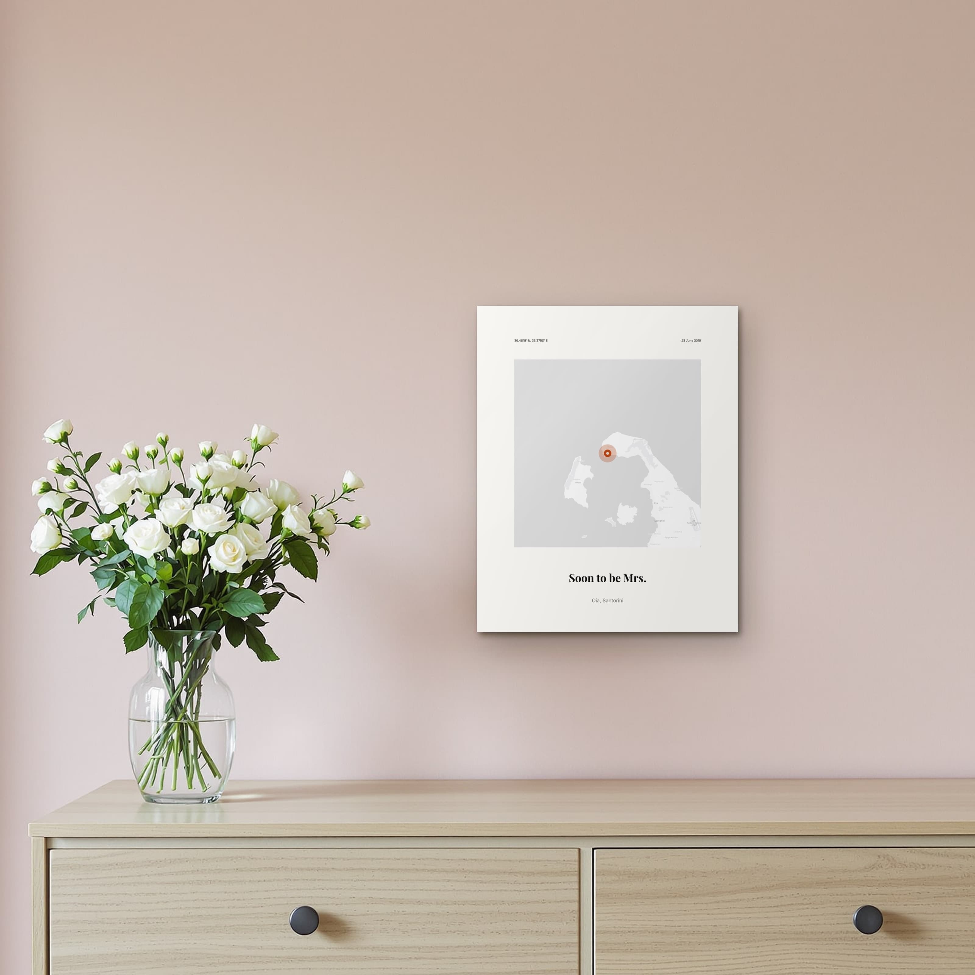 Bride To Be Print on the metal print