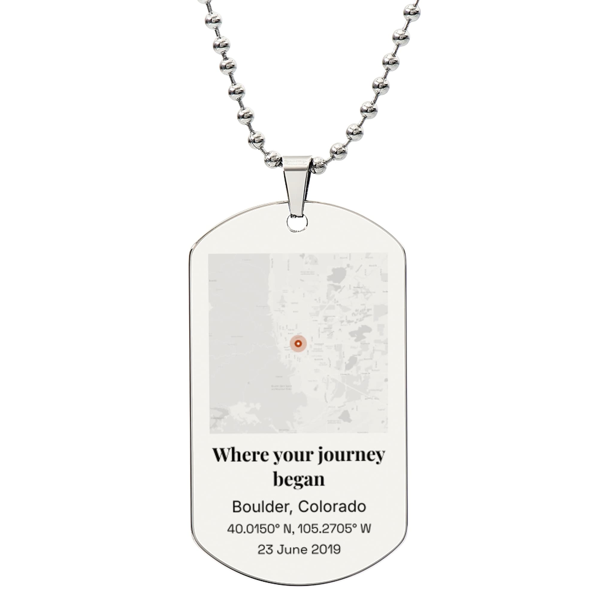 Campus Coordinates on the jewelry
