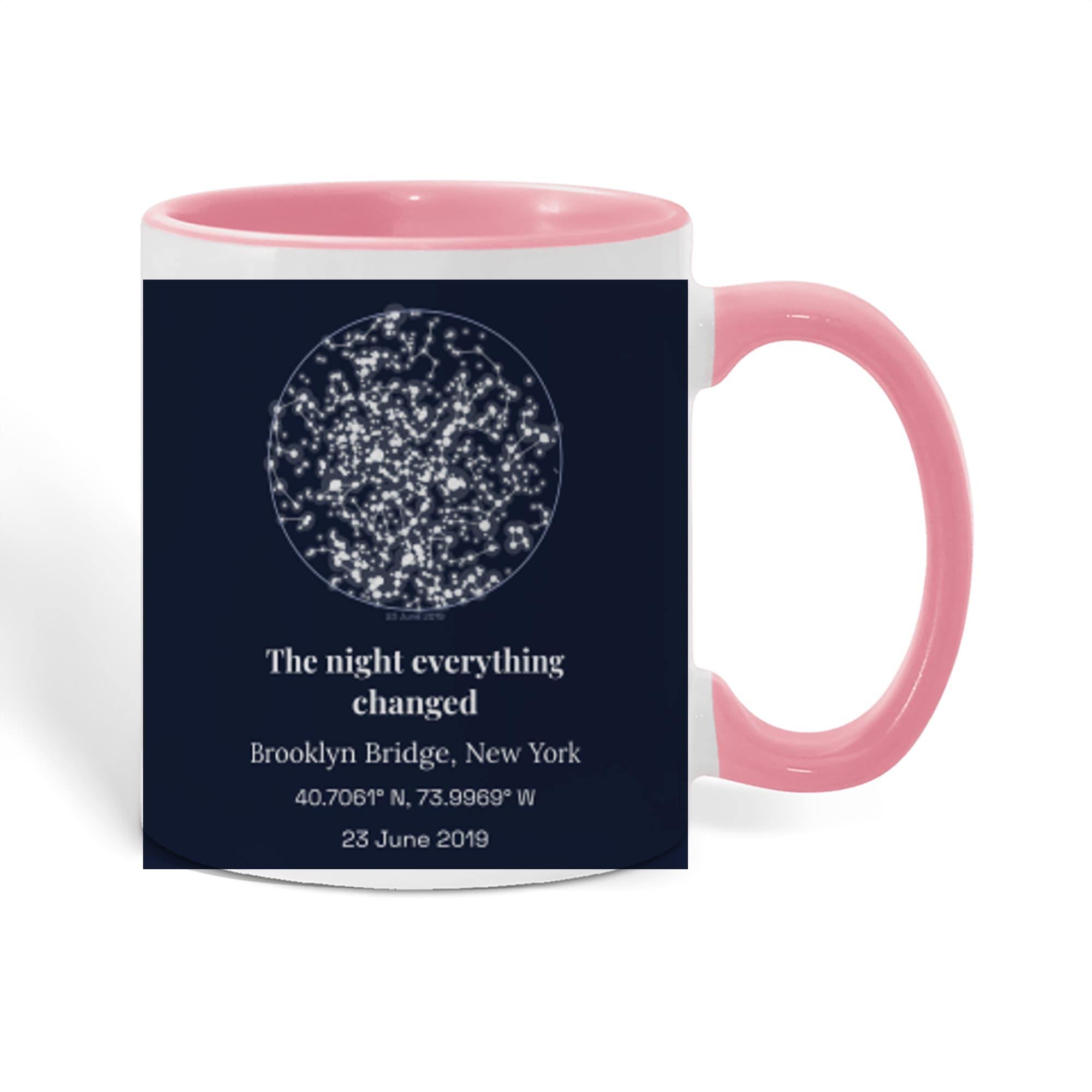 Engagement Star Chart on mug