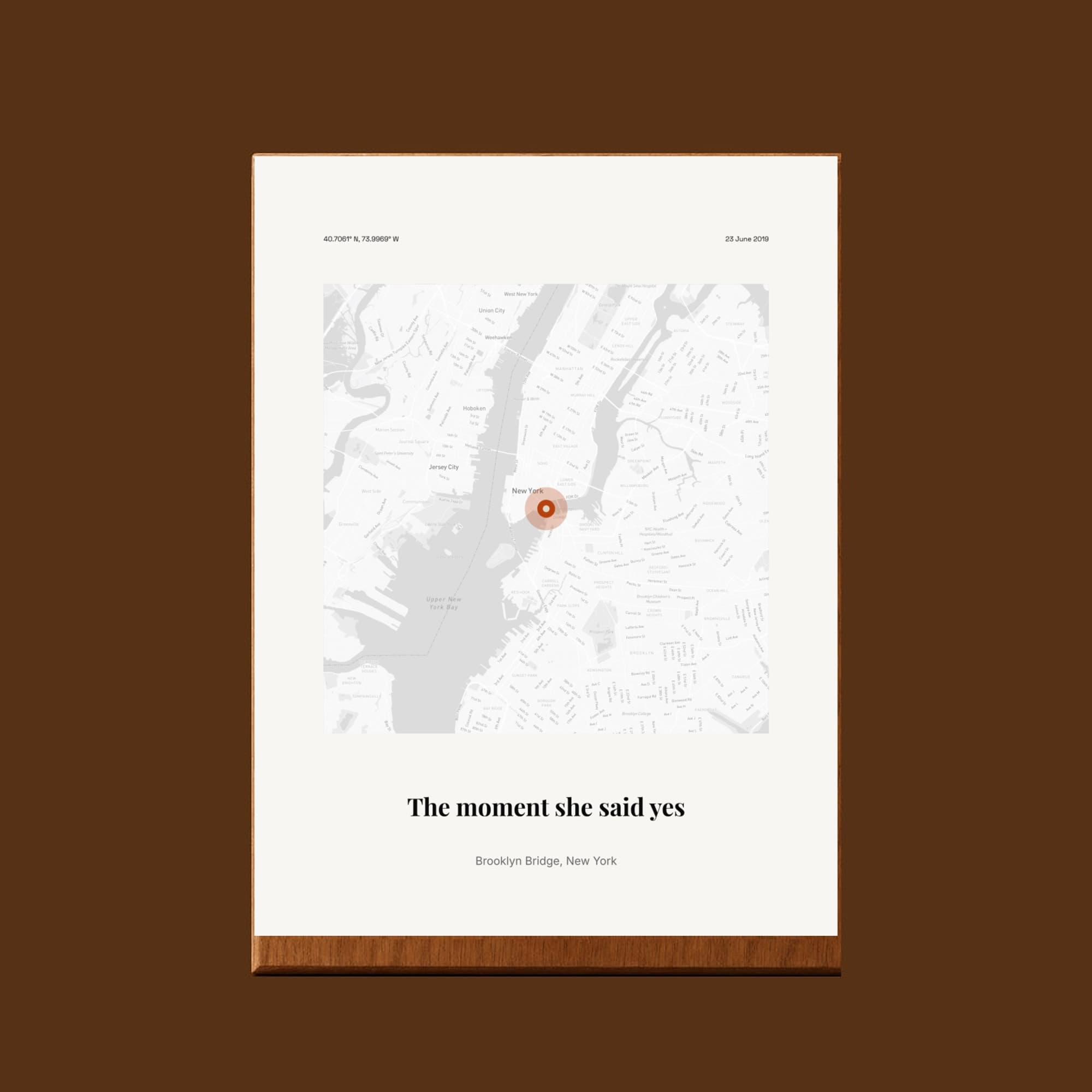 Engagement Ring Location on wood