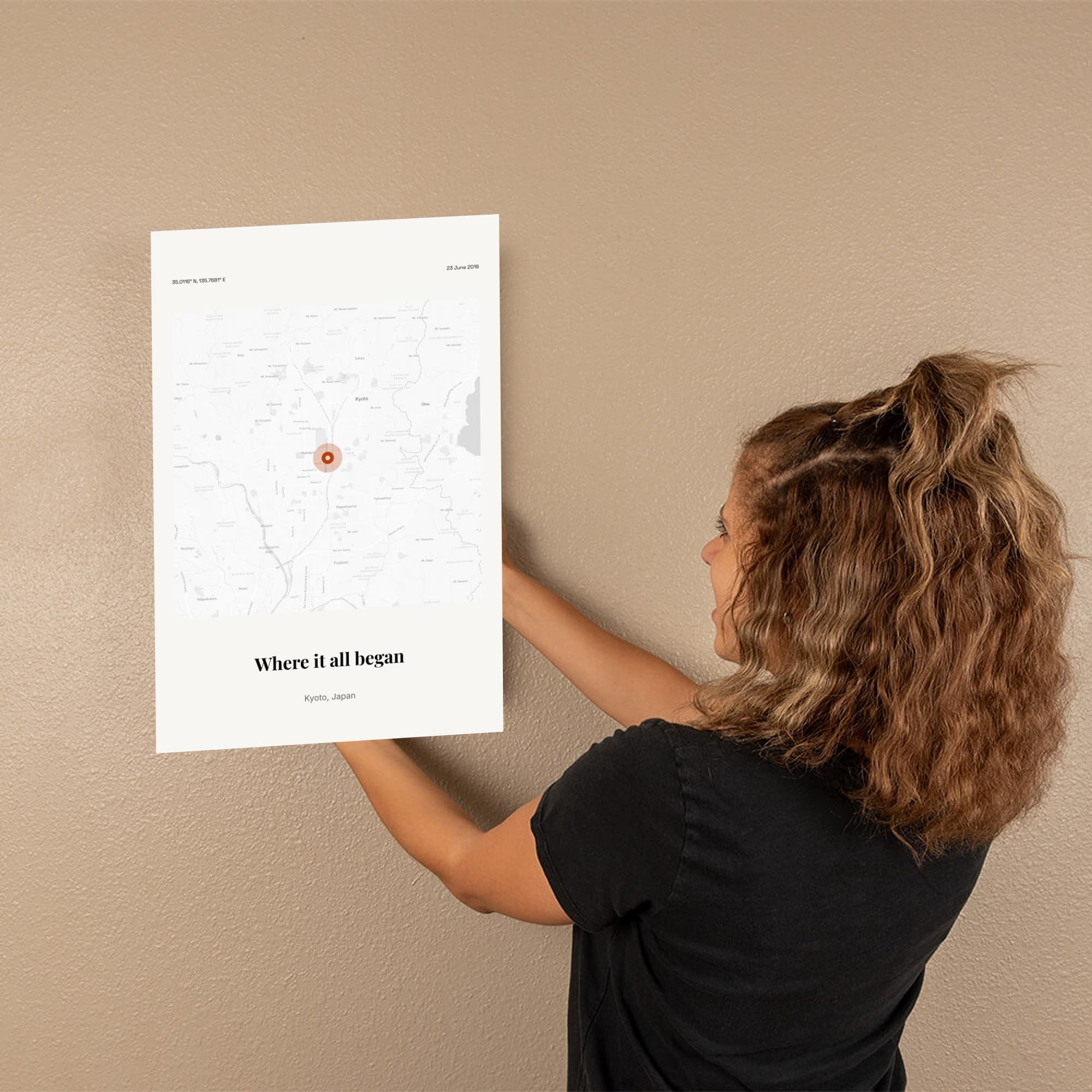 First Date Location on the canvas
