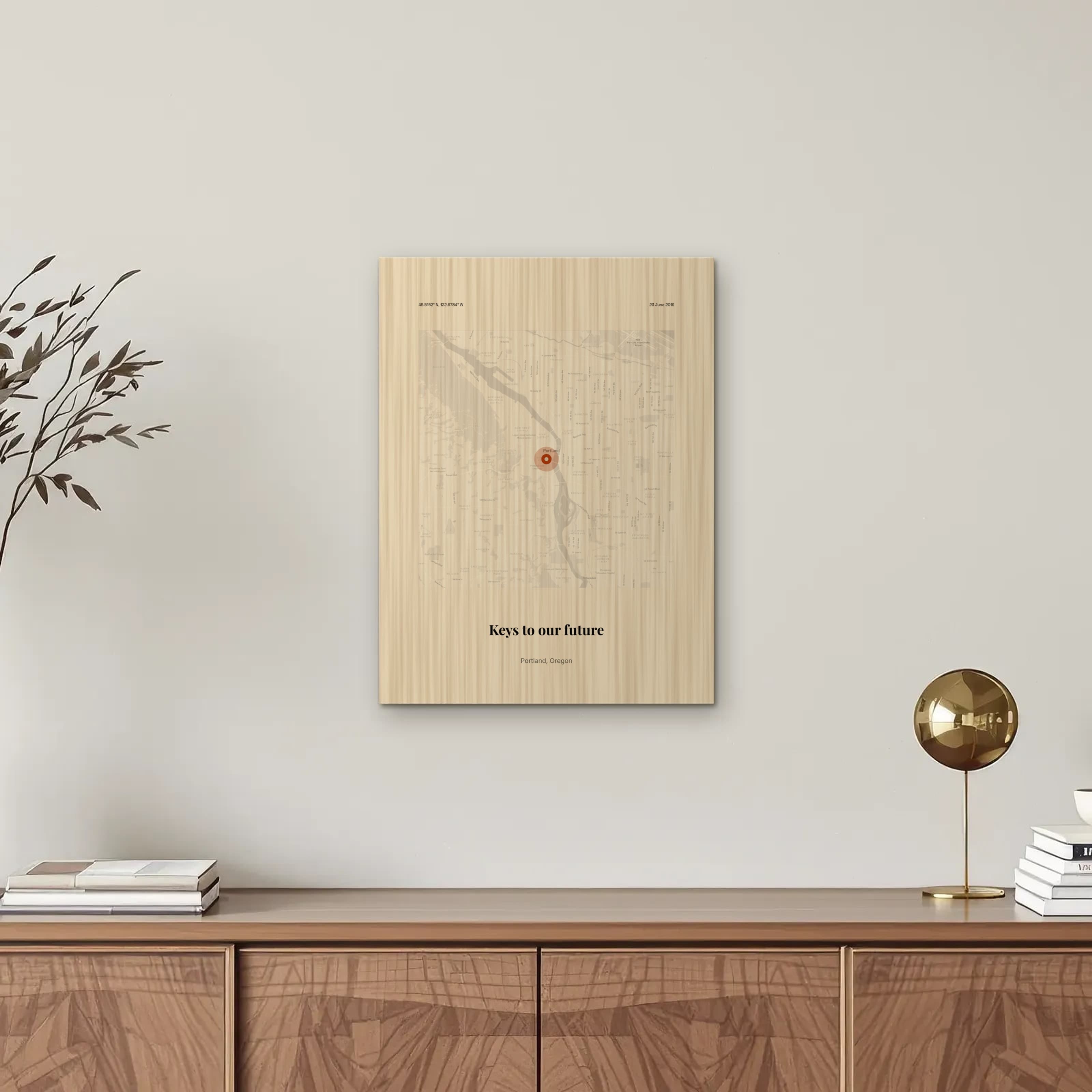 First Home Together on wood