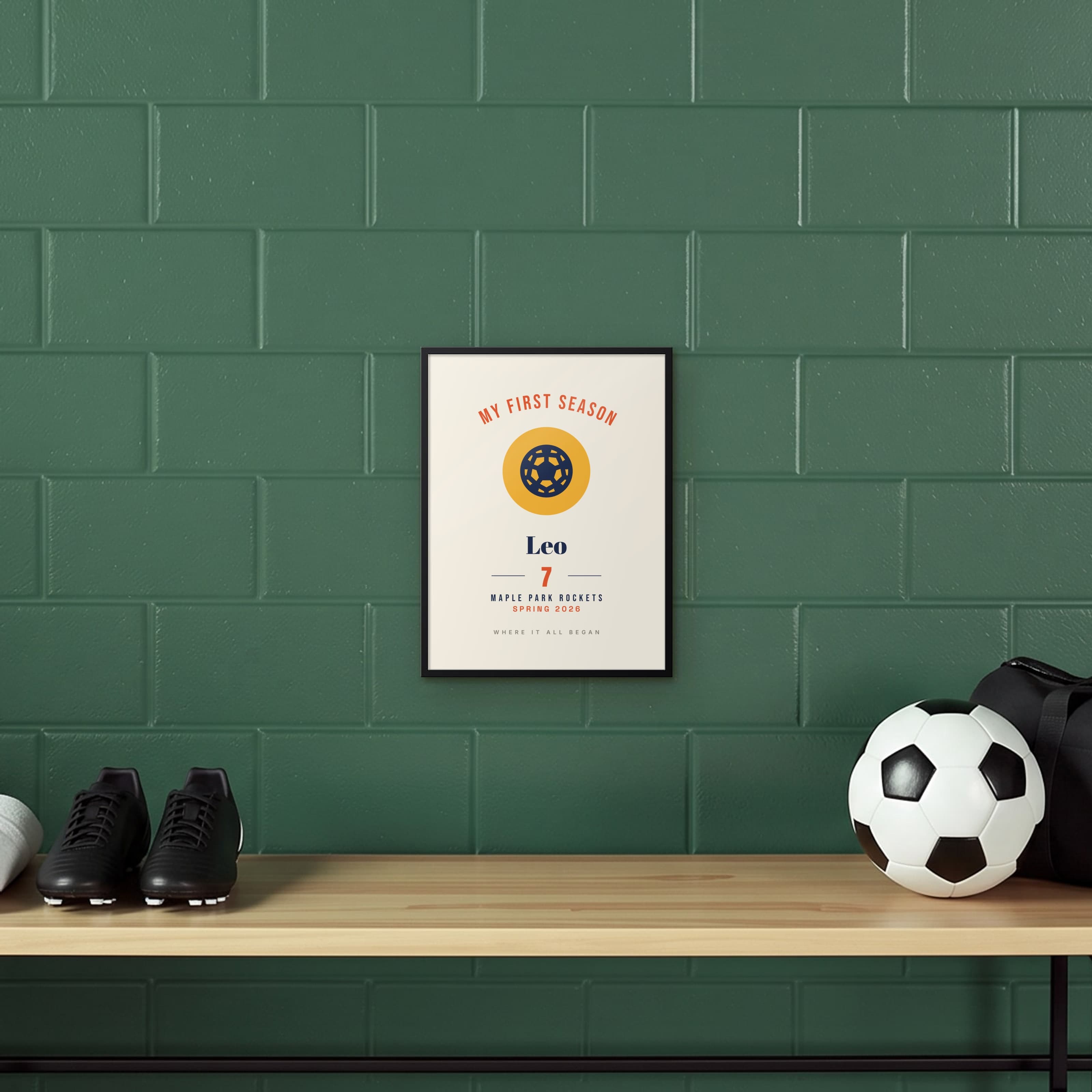 First Season Print on framed print