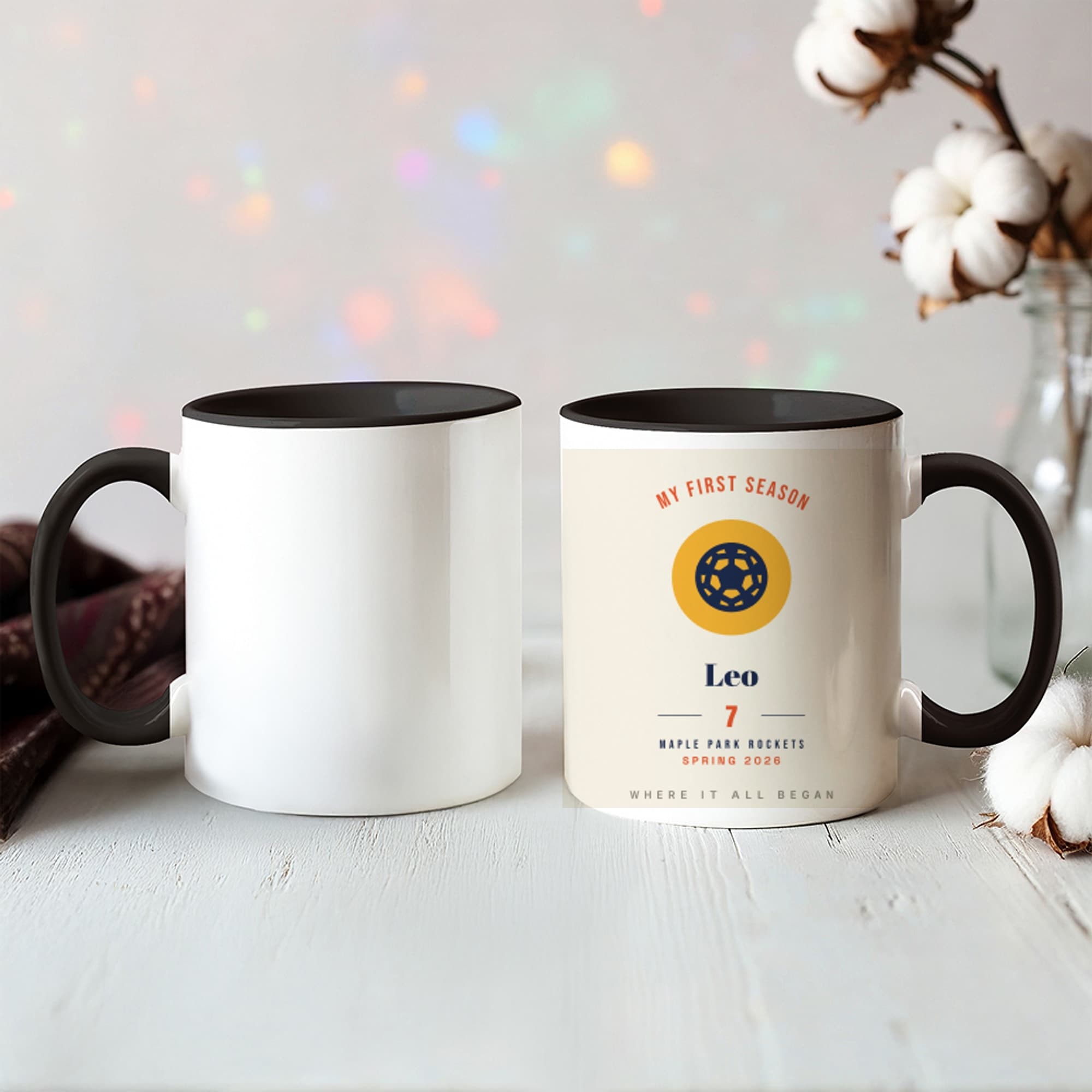 First Season Print on the ceramic mug