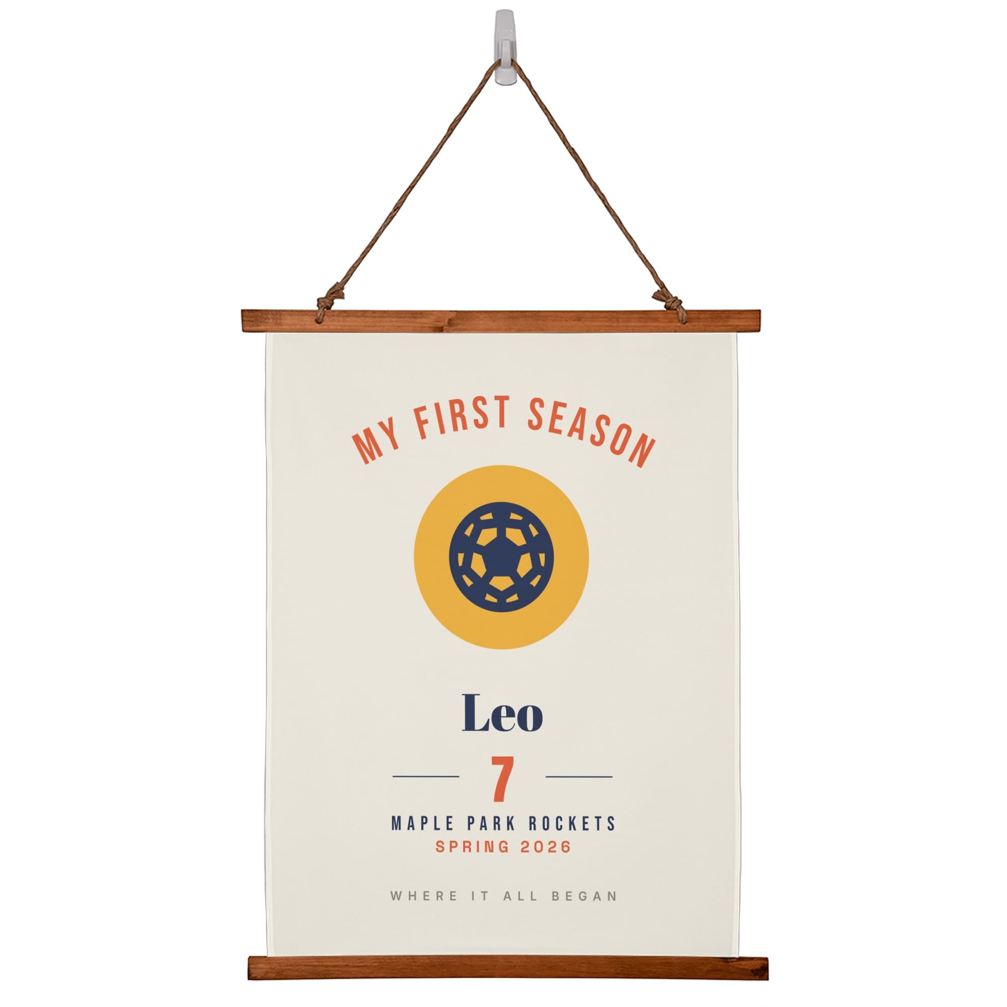 First Season Print on the wall scroll