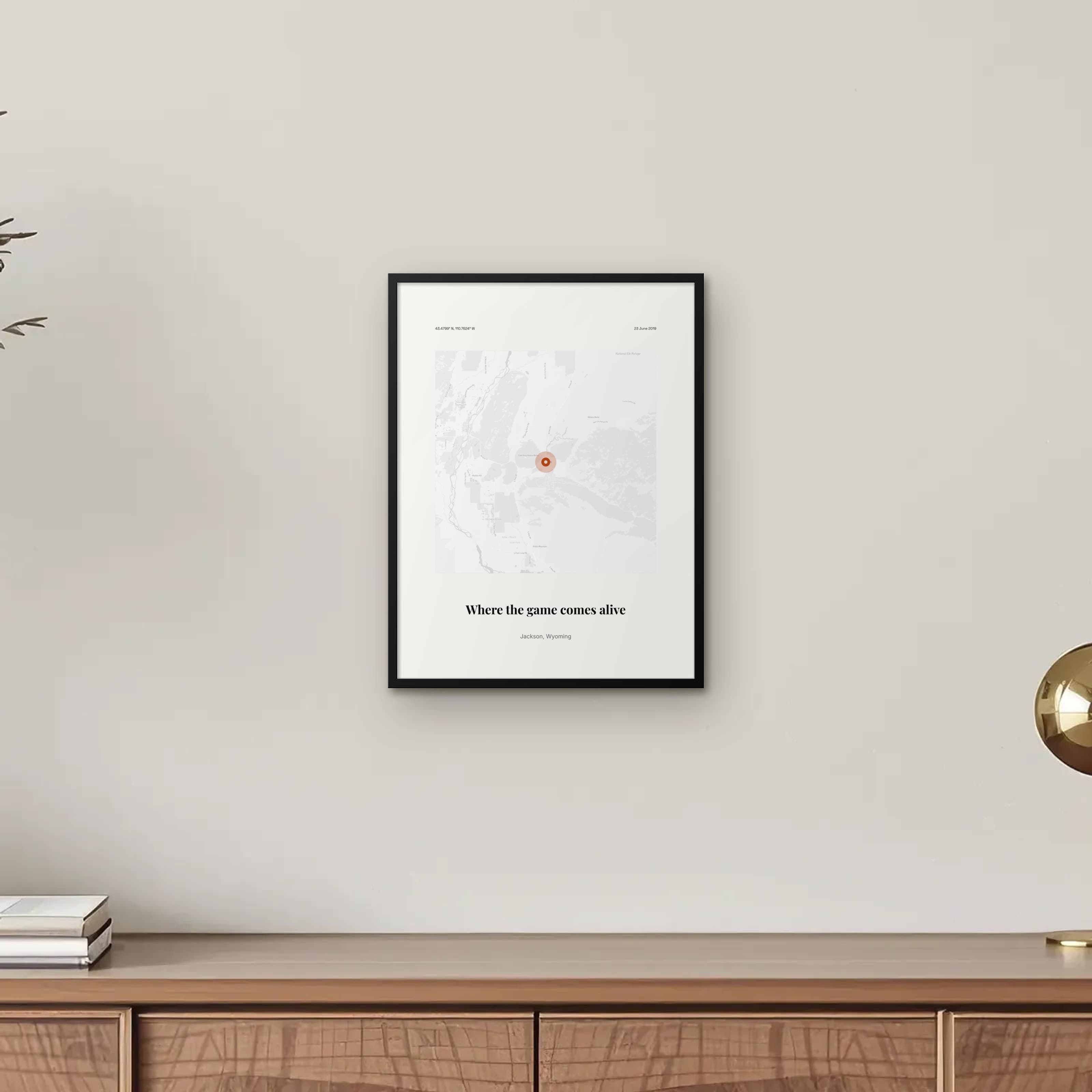 Favorite Golf Course on framed print