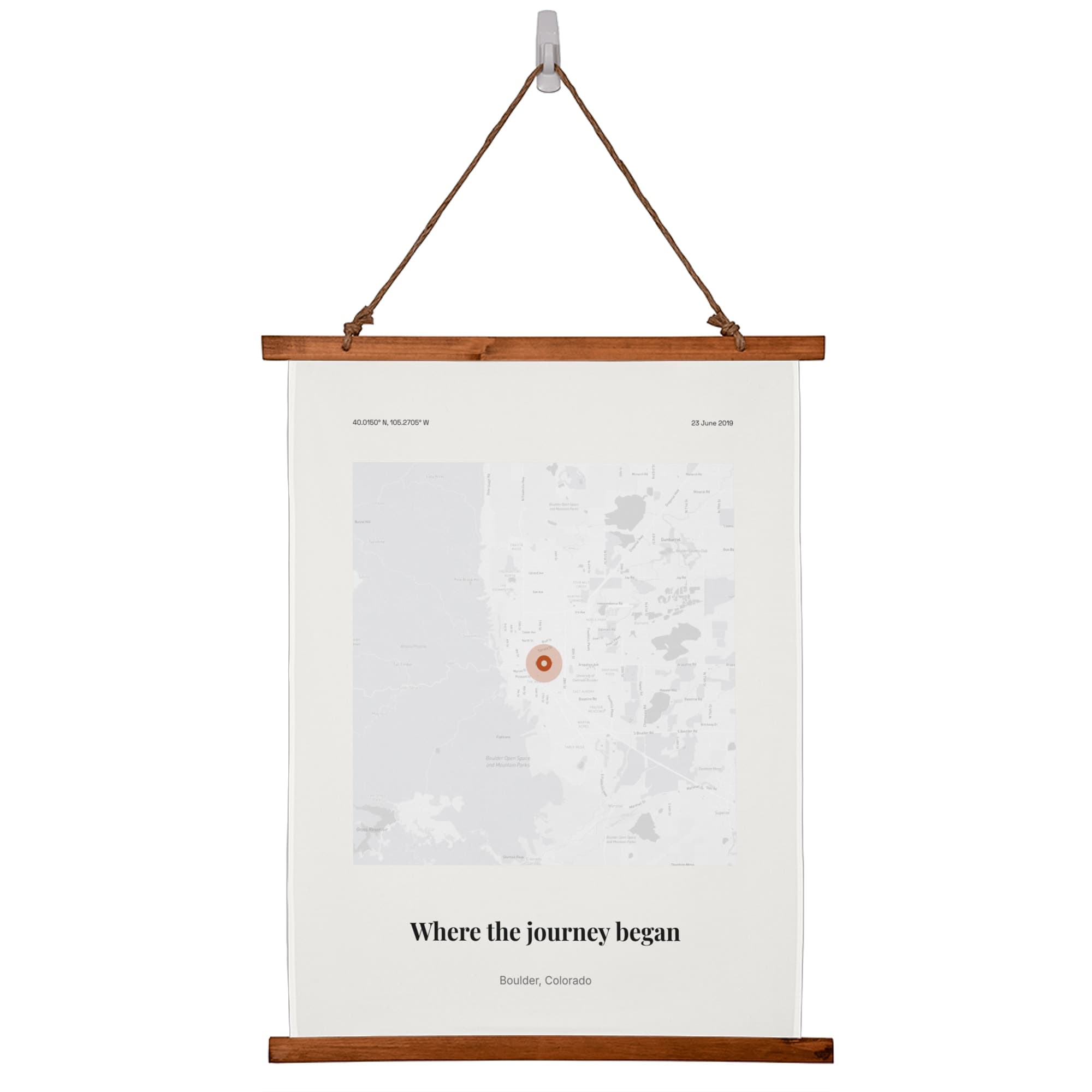 Campus Map Graduation on the wall scroll