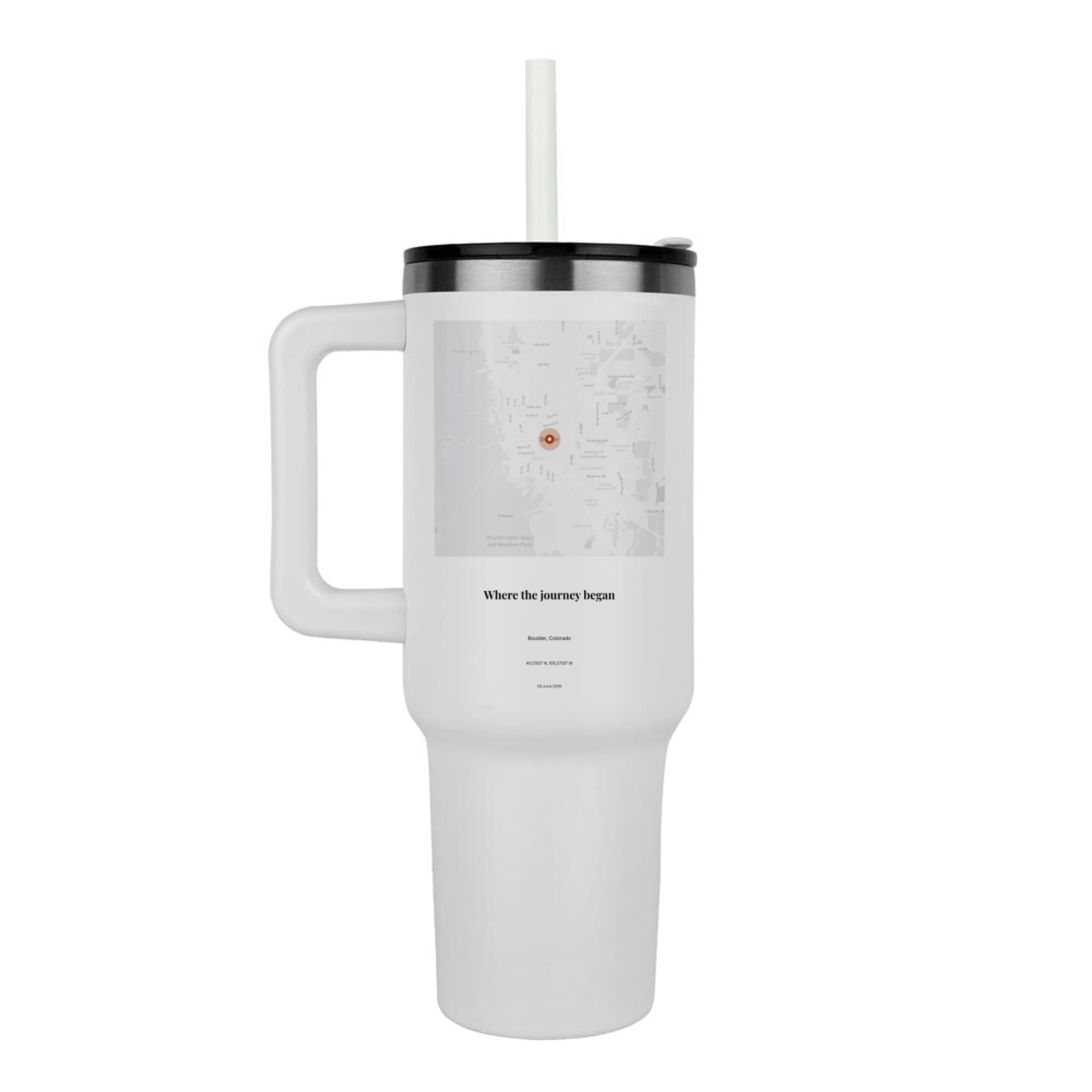 Campus Map Graduation on the steel tumbler