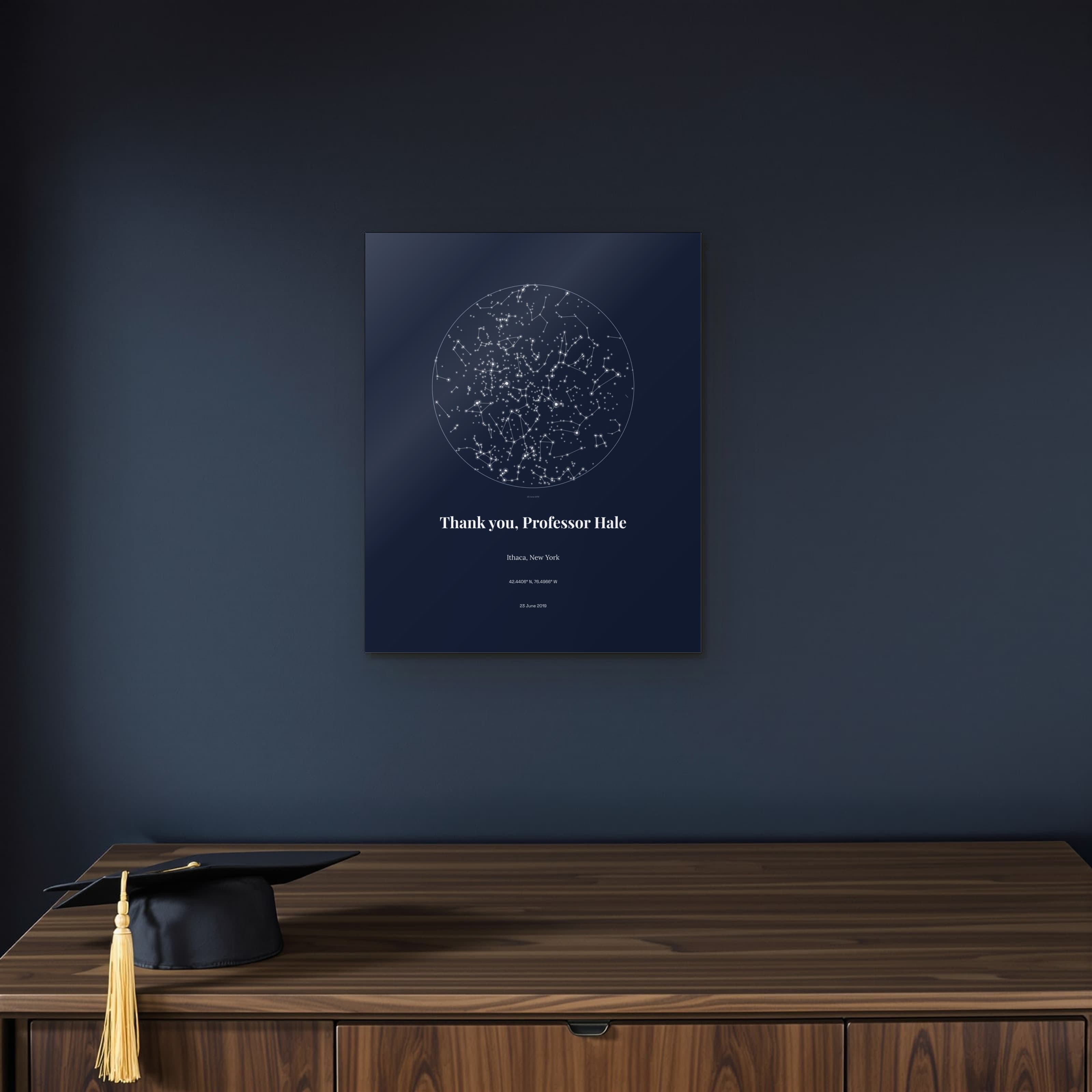 Professor Tribute Print on metal