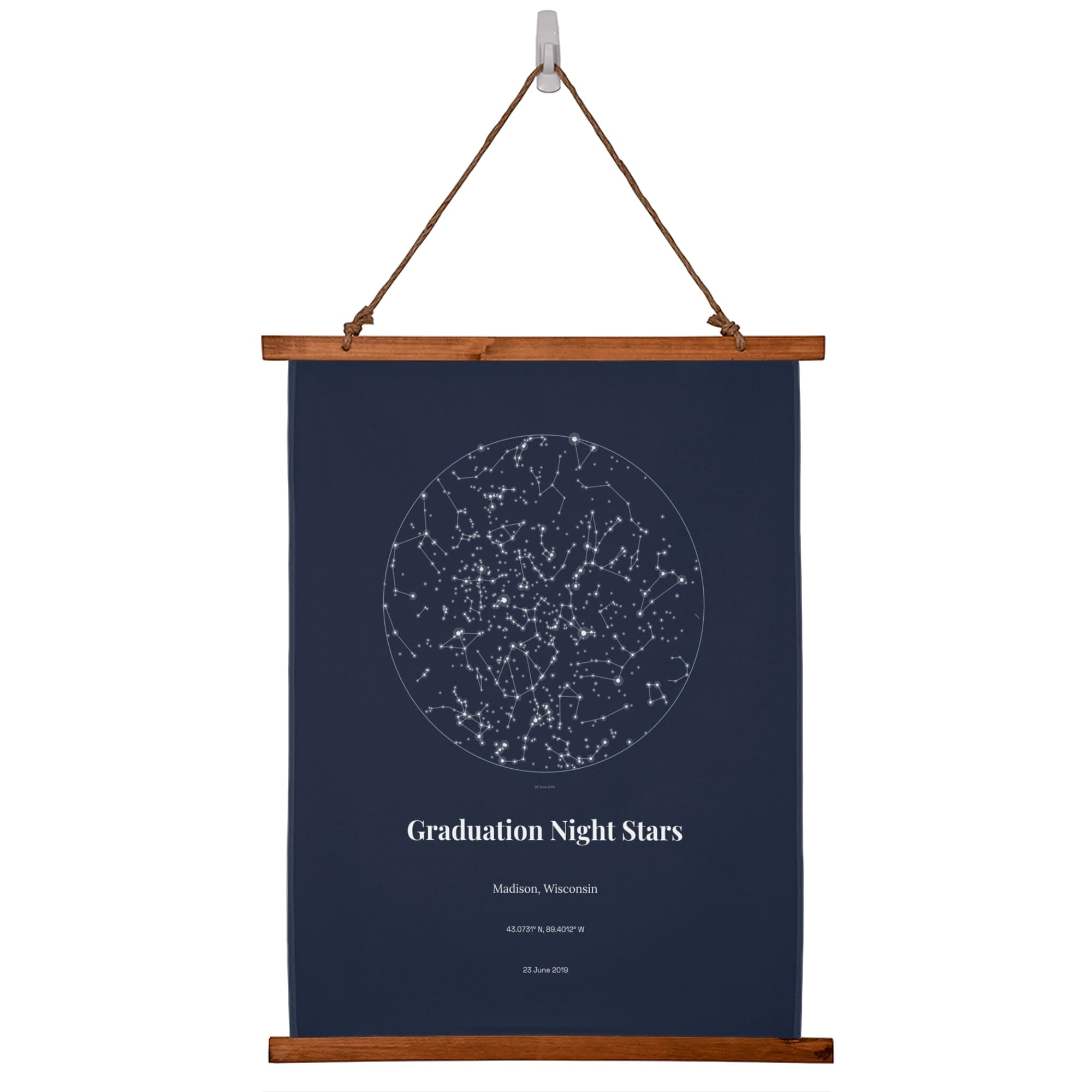 Graduation Night Stars on the wall scroll