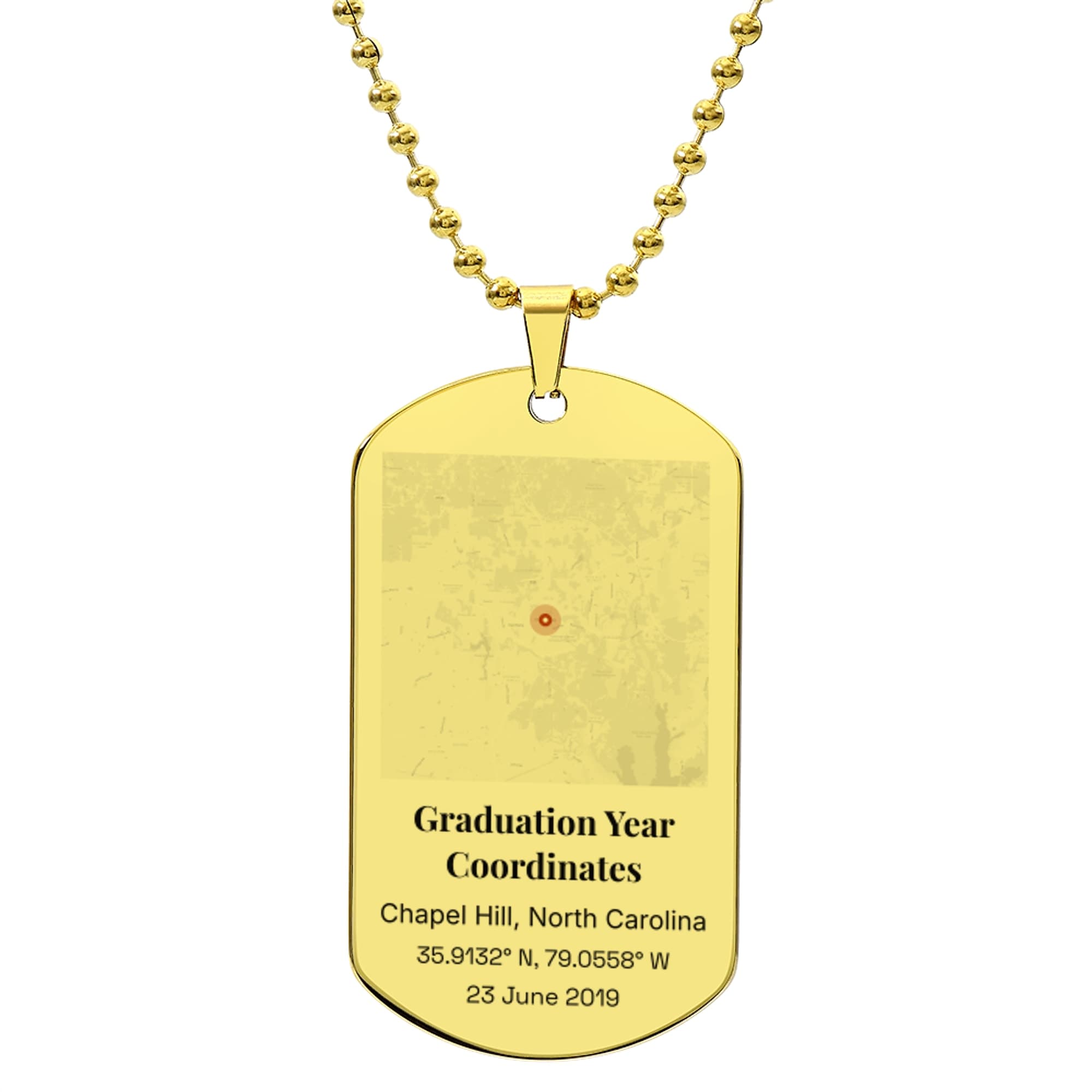 Graduation Year Coordinates on jewelry