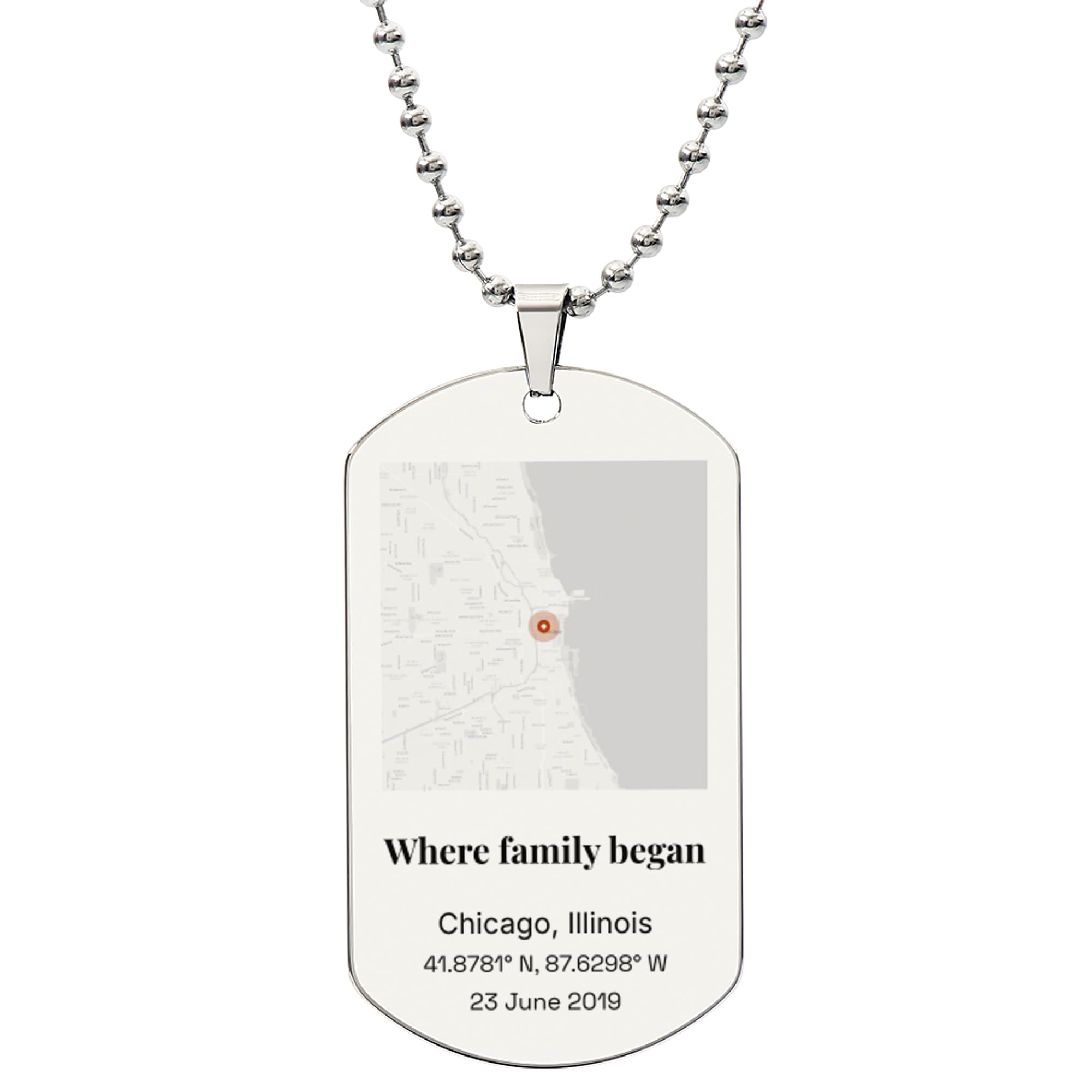 Grandparents Farm Print on the jewelry