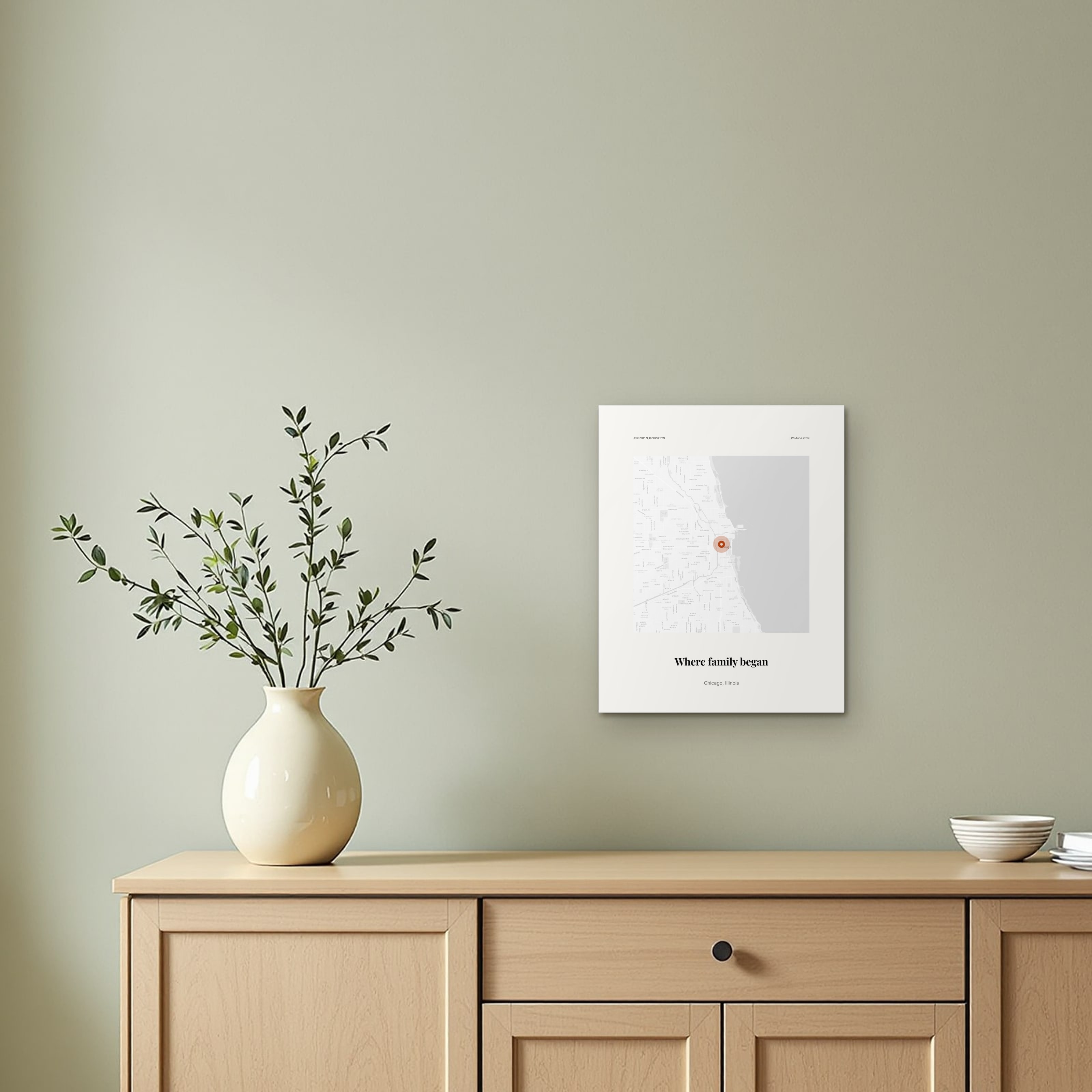 Grandparents Farm Print on the metal print