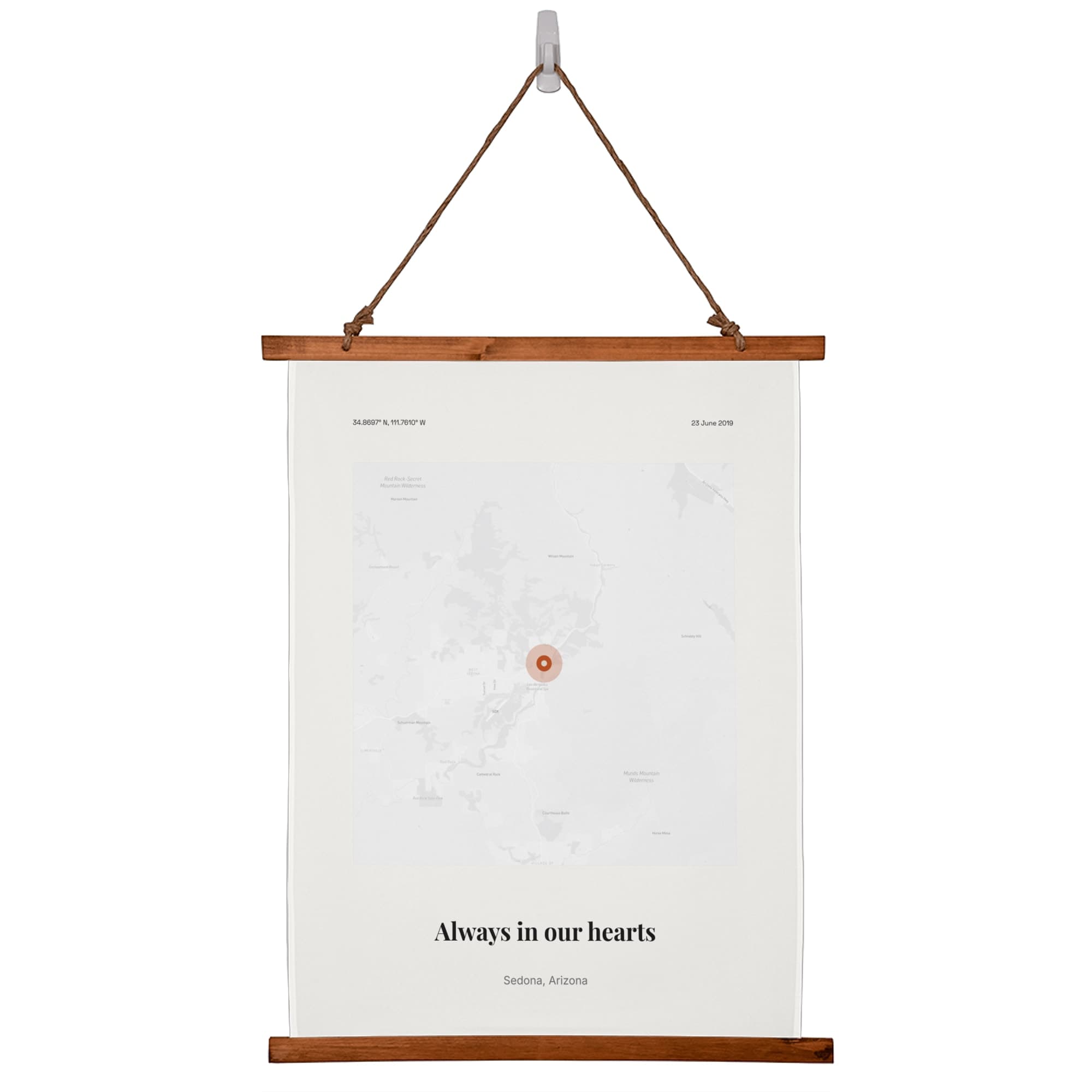In Loving Memory Sign on the wall scroll