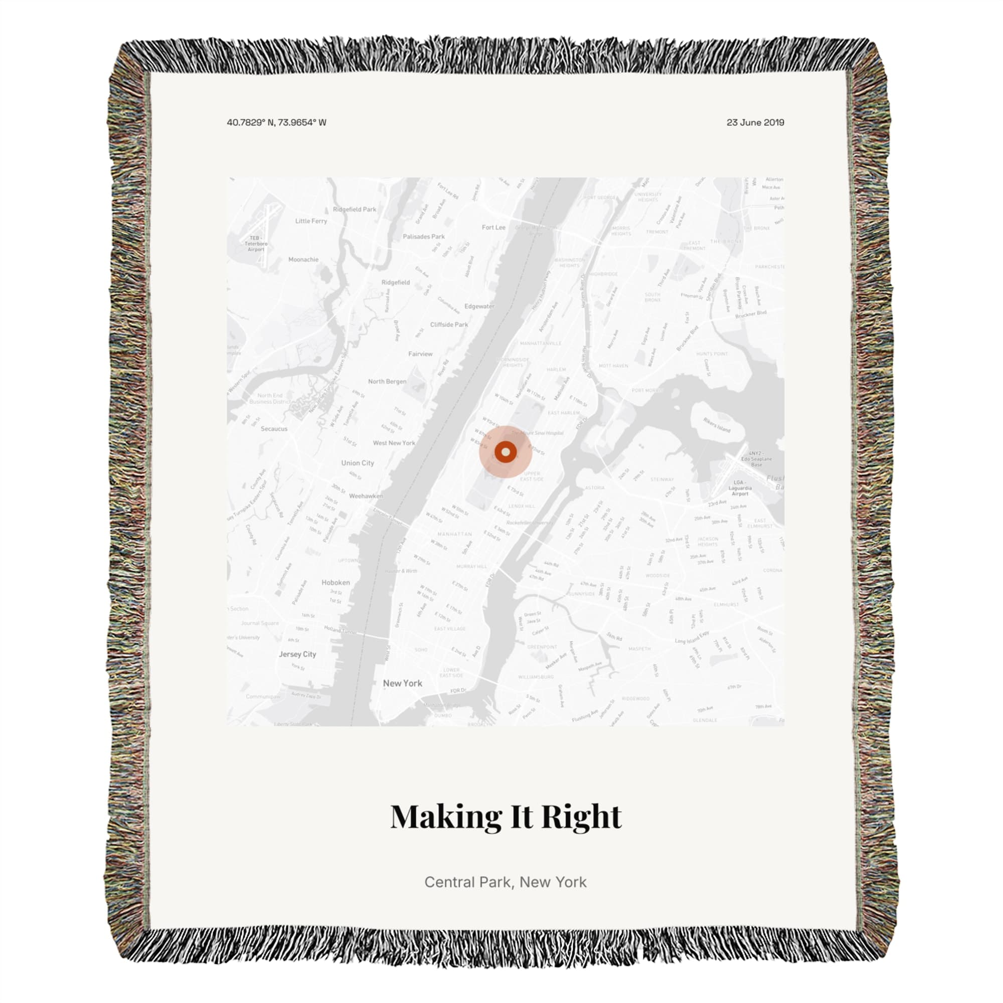 Making It Right on the woven throw