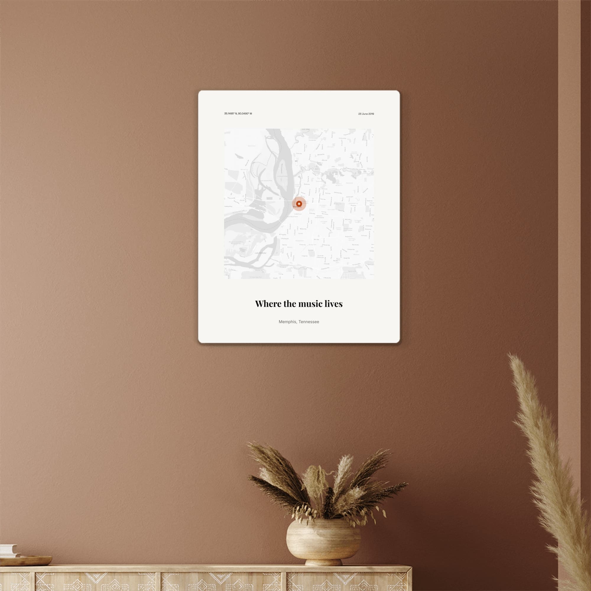 Festival Memories Map on the metal