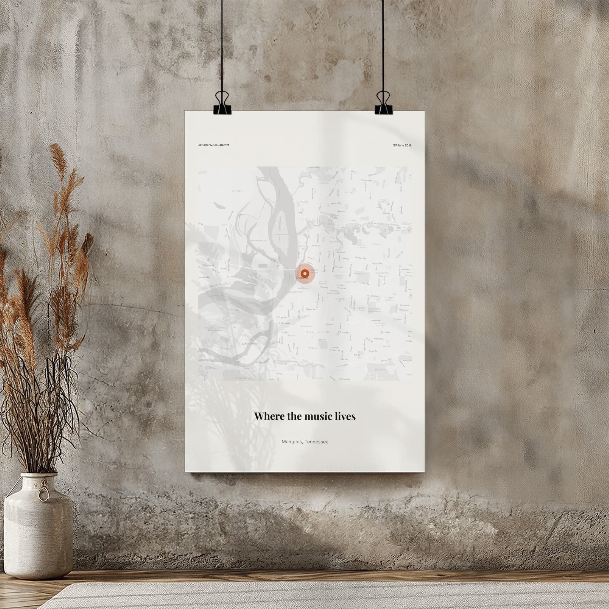 Festival Memories Map on poster