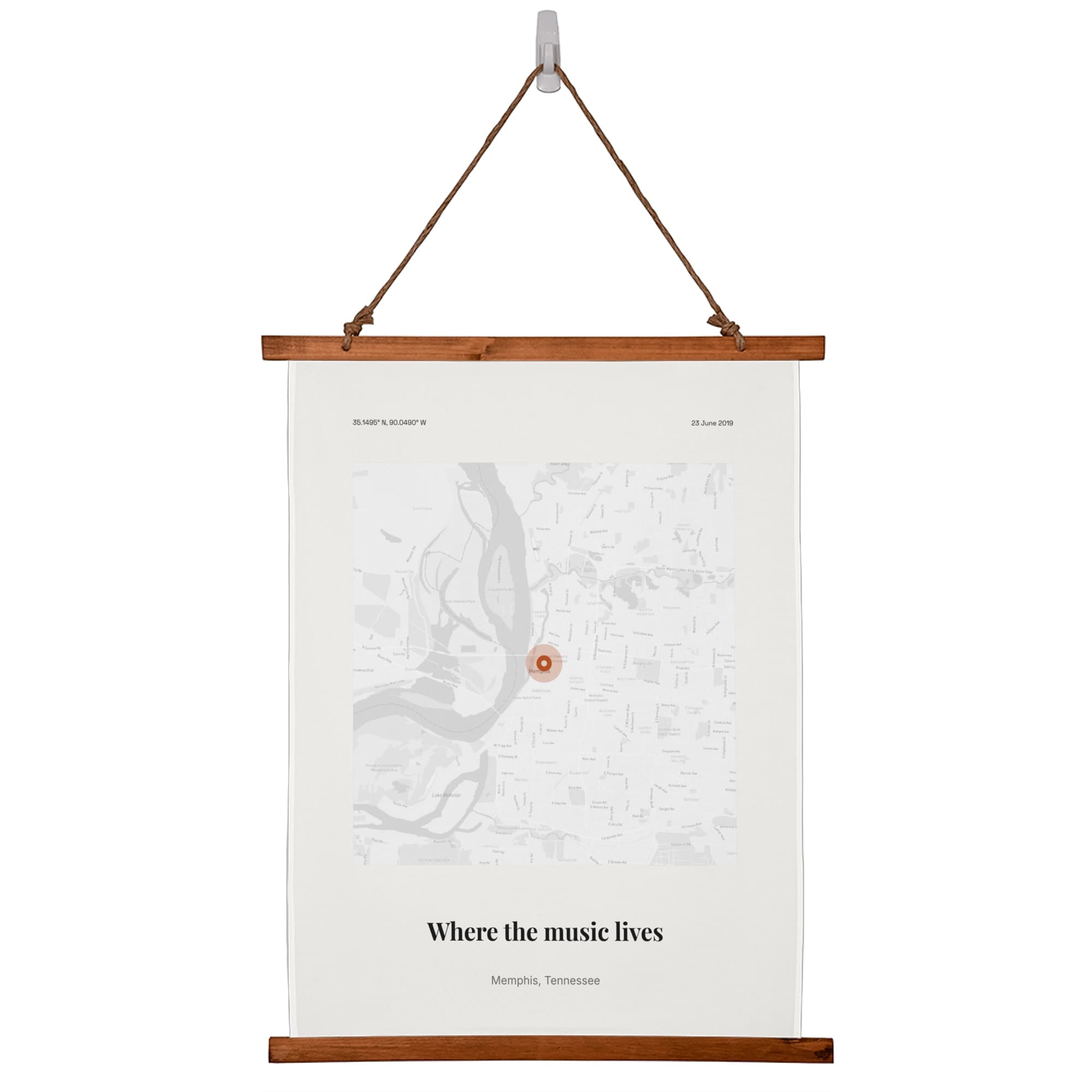 Festival Memories Map on the wall scroll