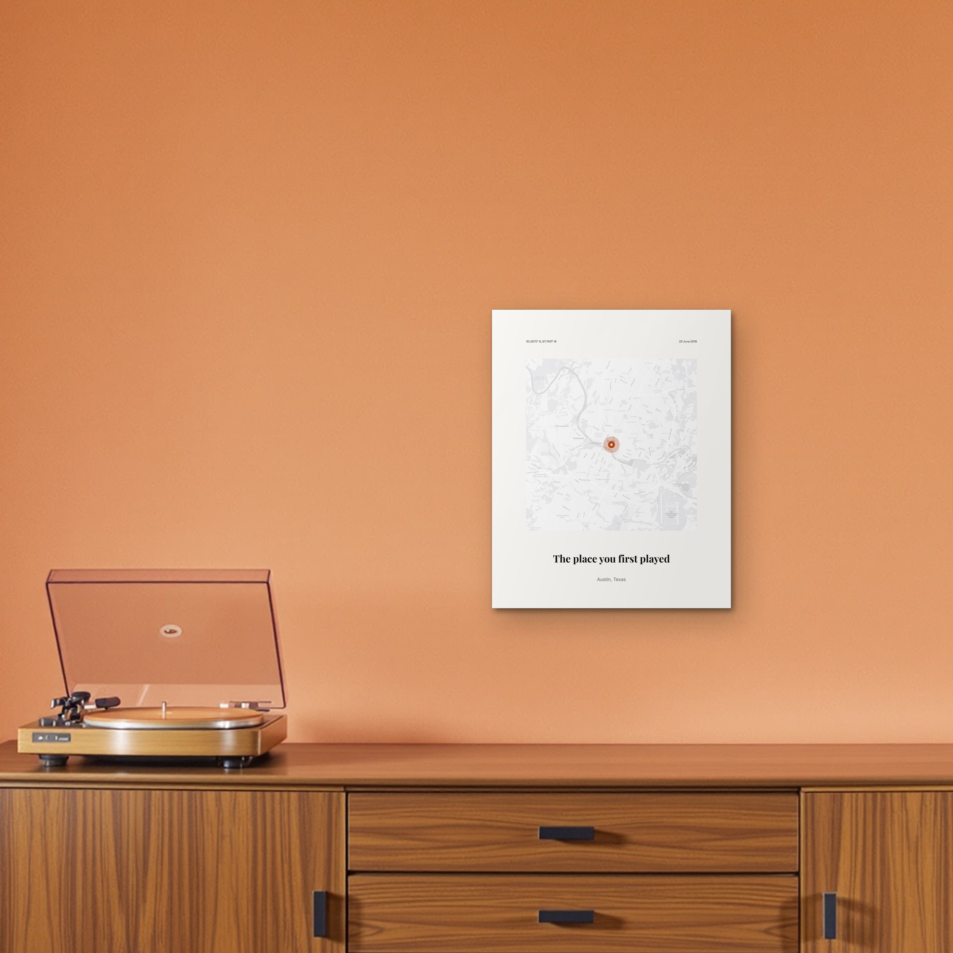Where Music Started on the metal print