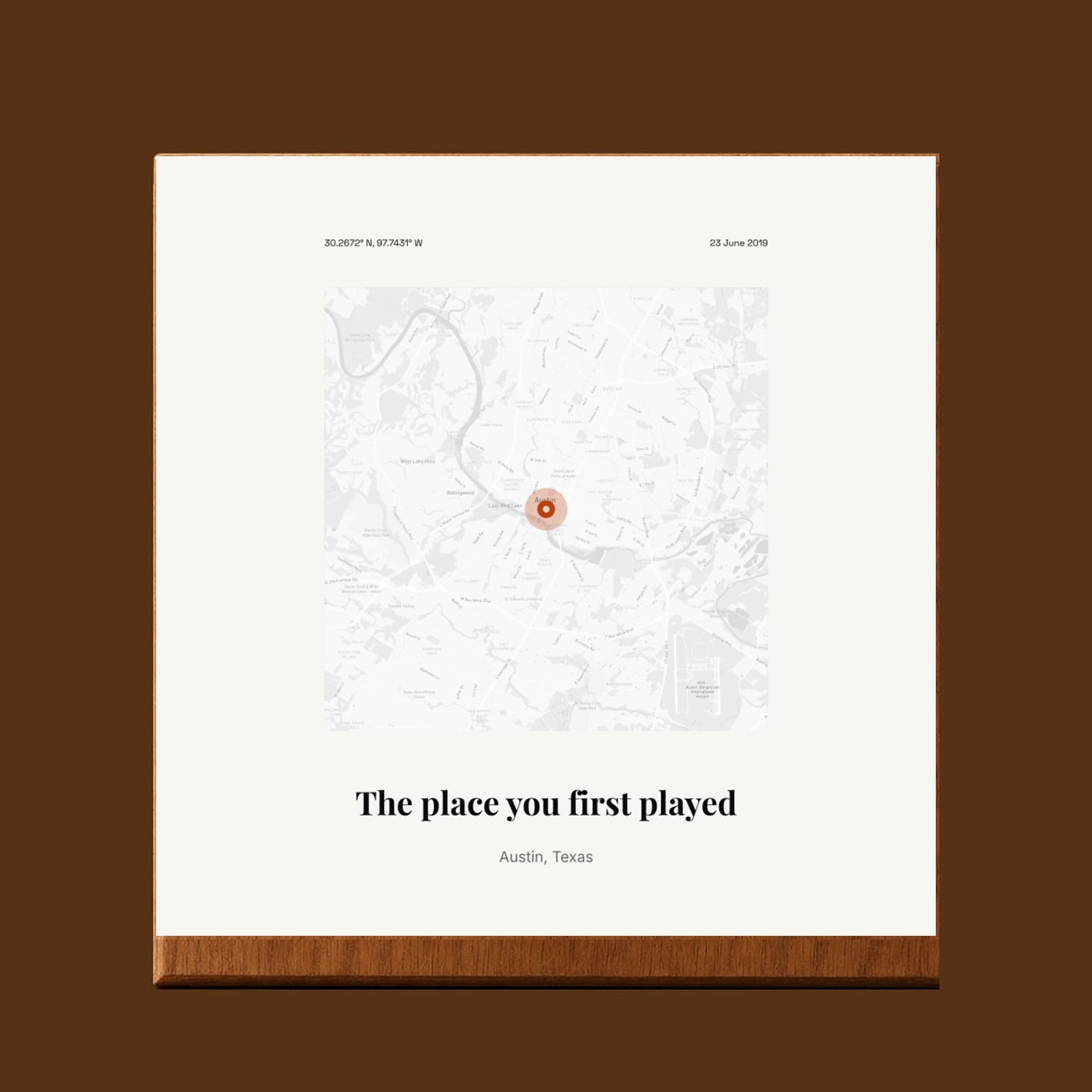 Where Music Started on wood