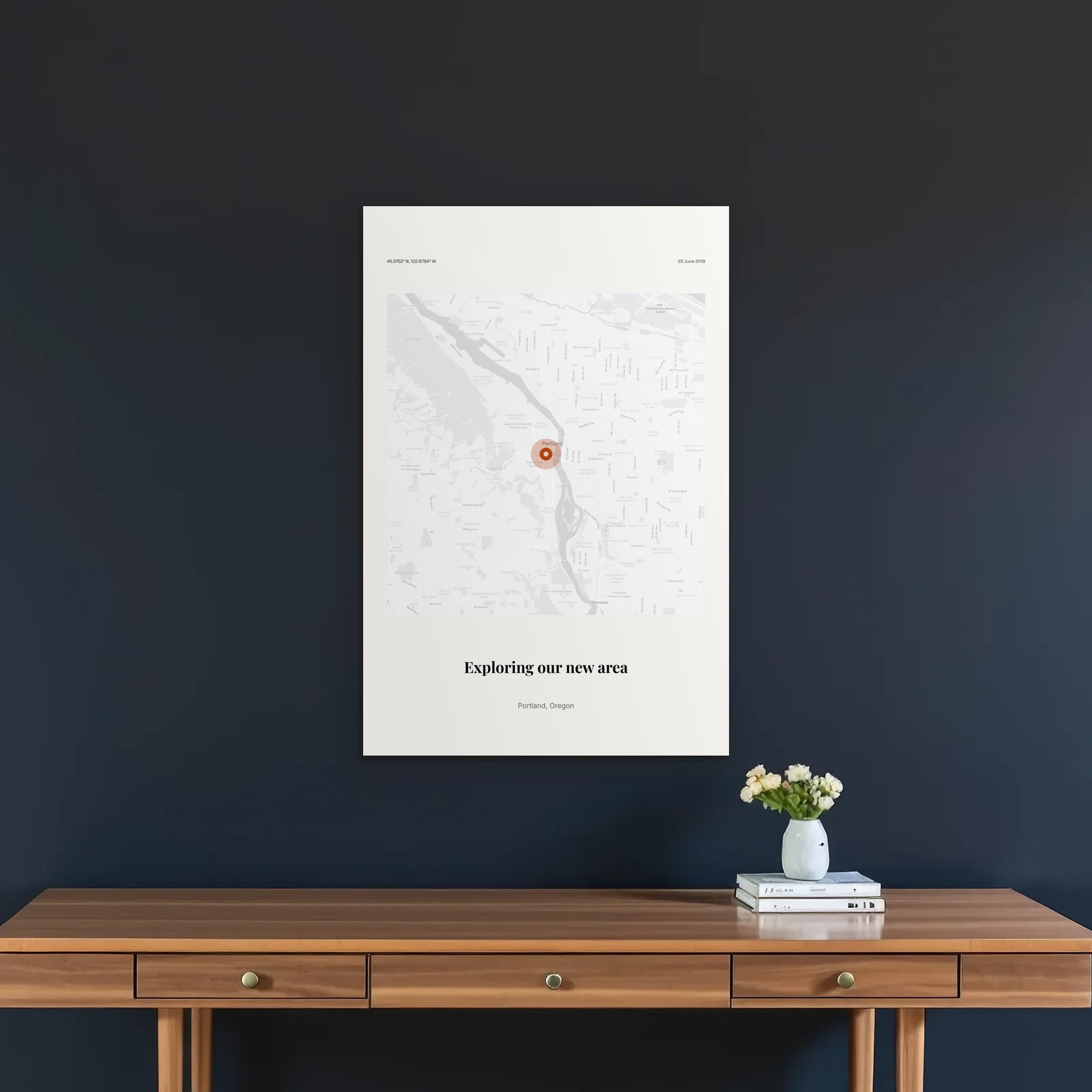 Neighborhood Discovery Map on the metal