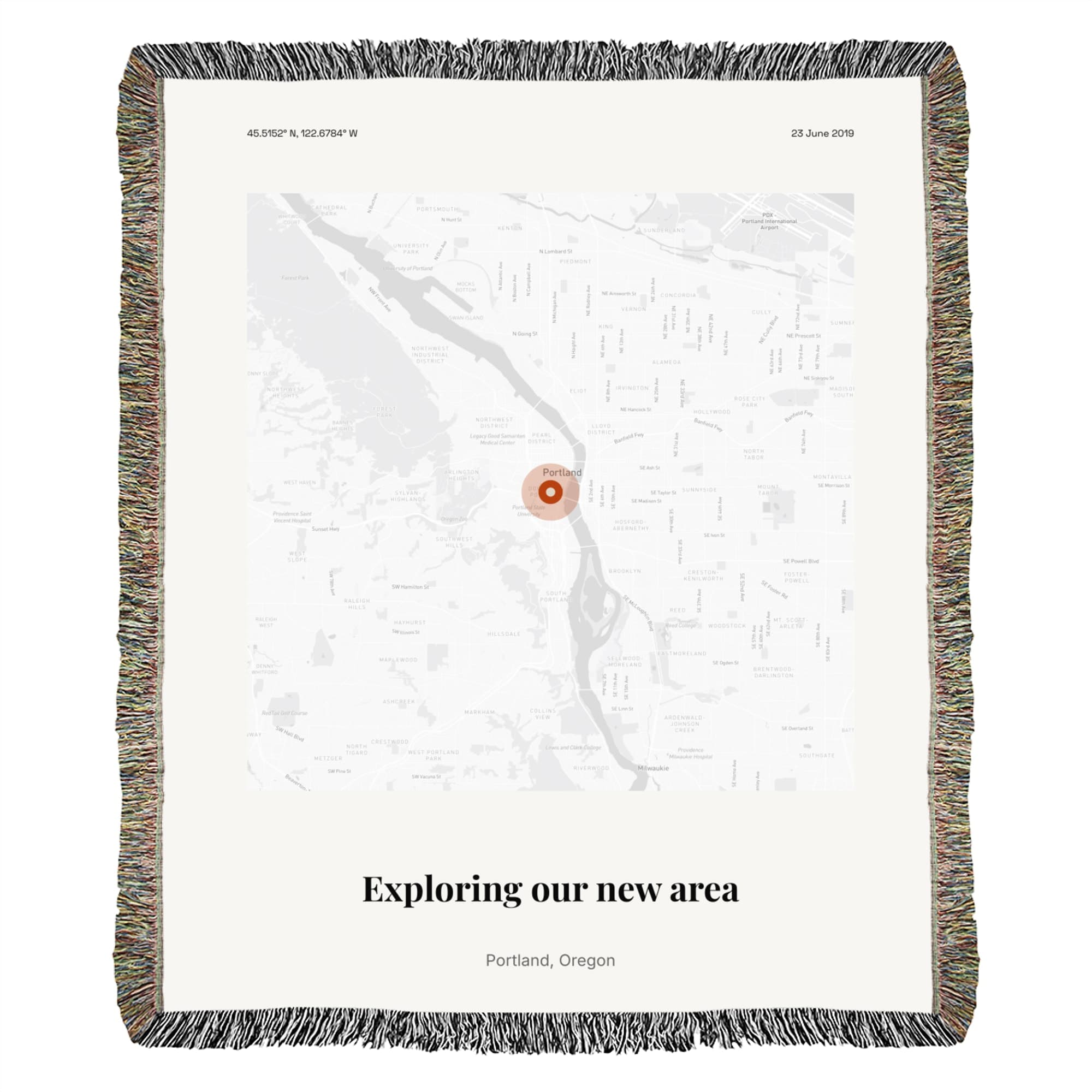 Neighborhood Discovery Map on throw