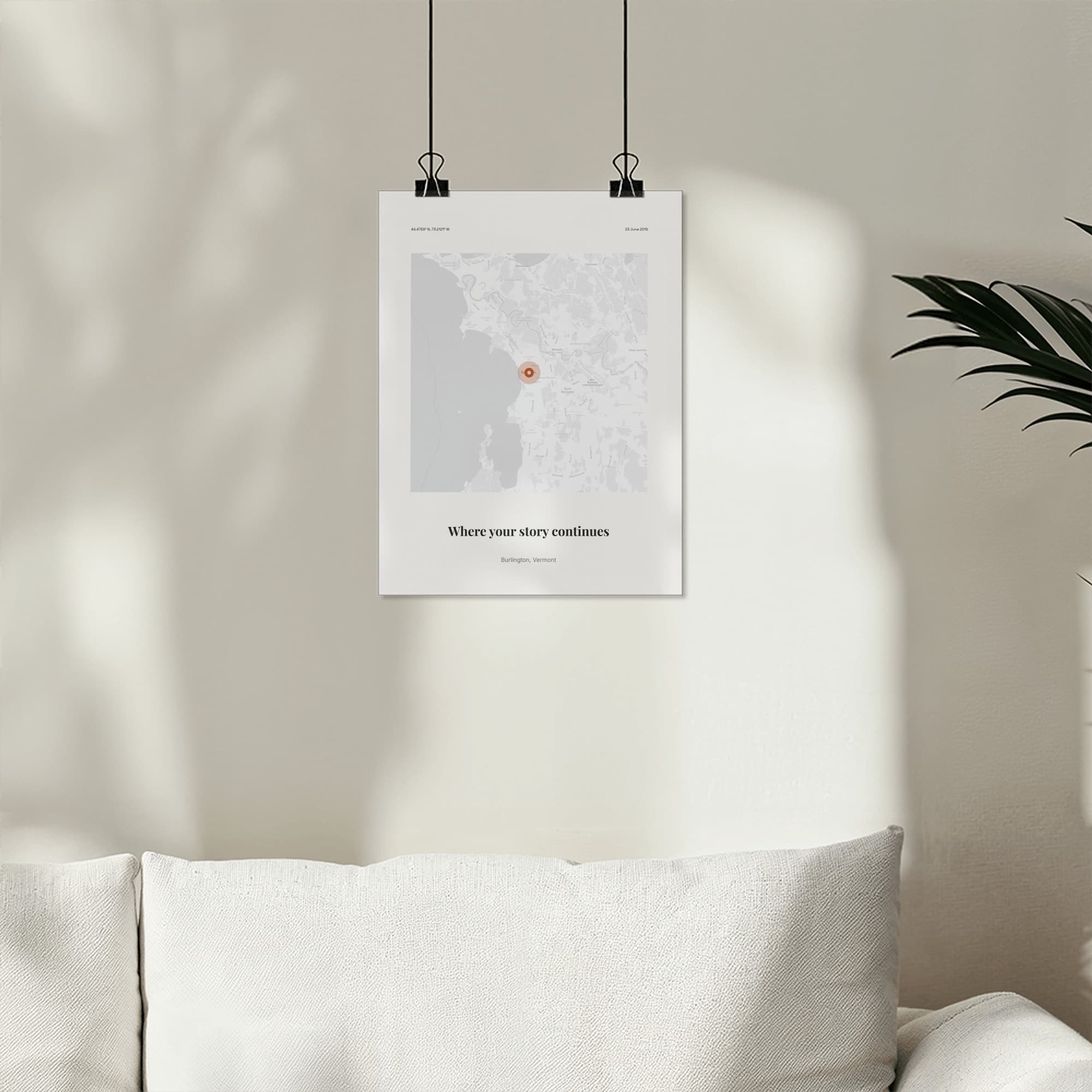 New Home Coordinates on the poster