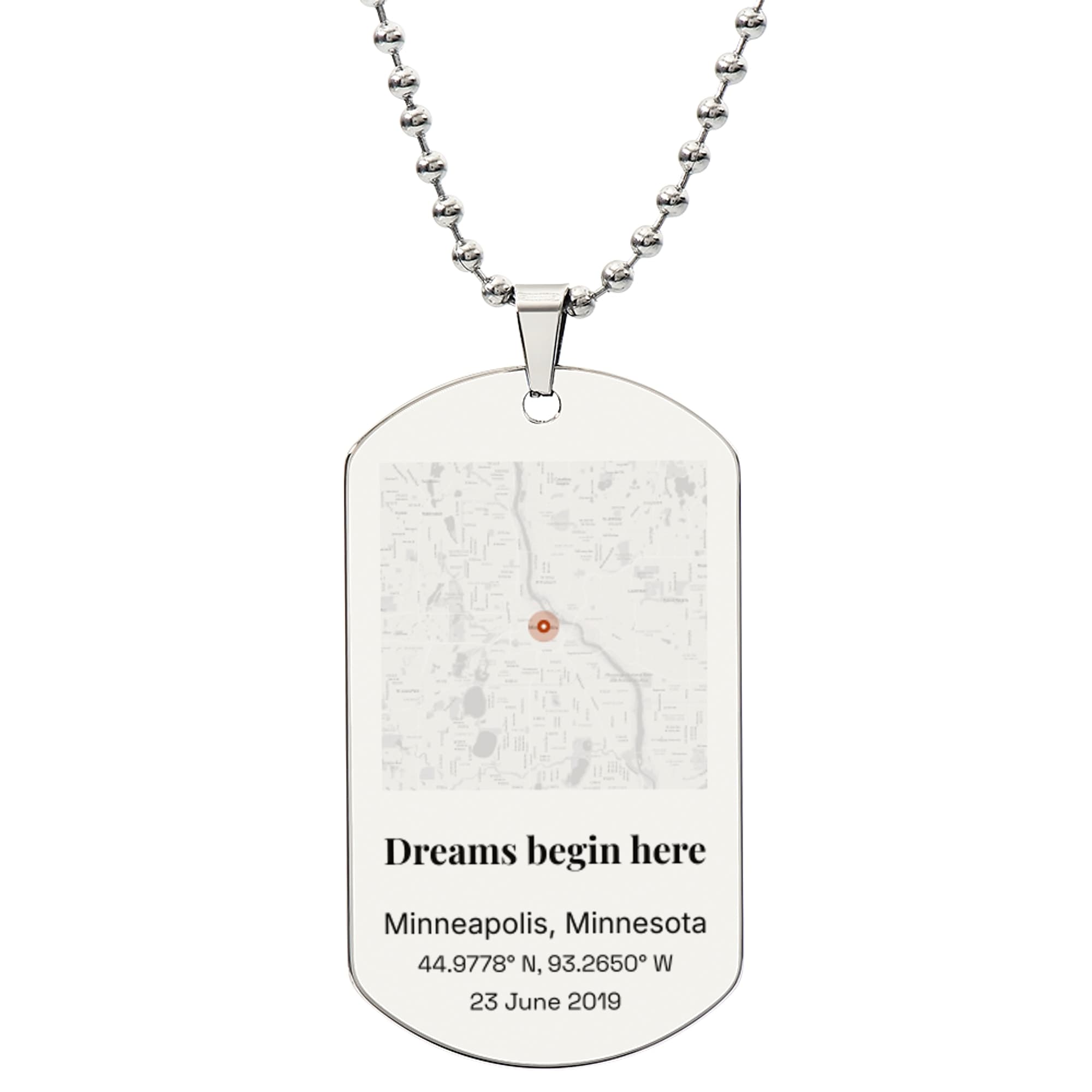 Nursery Theme Map on the jewelry