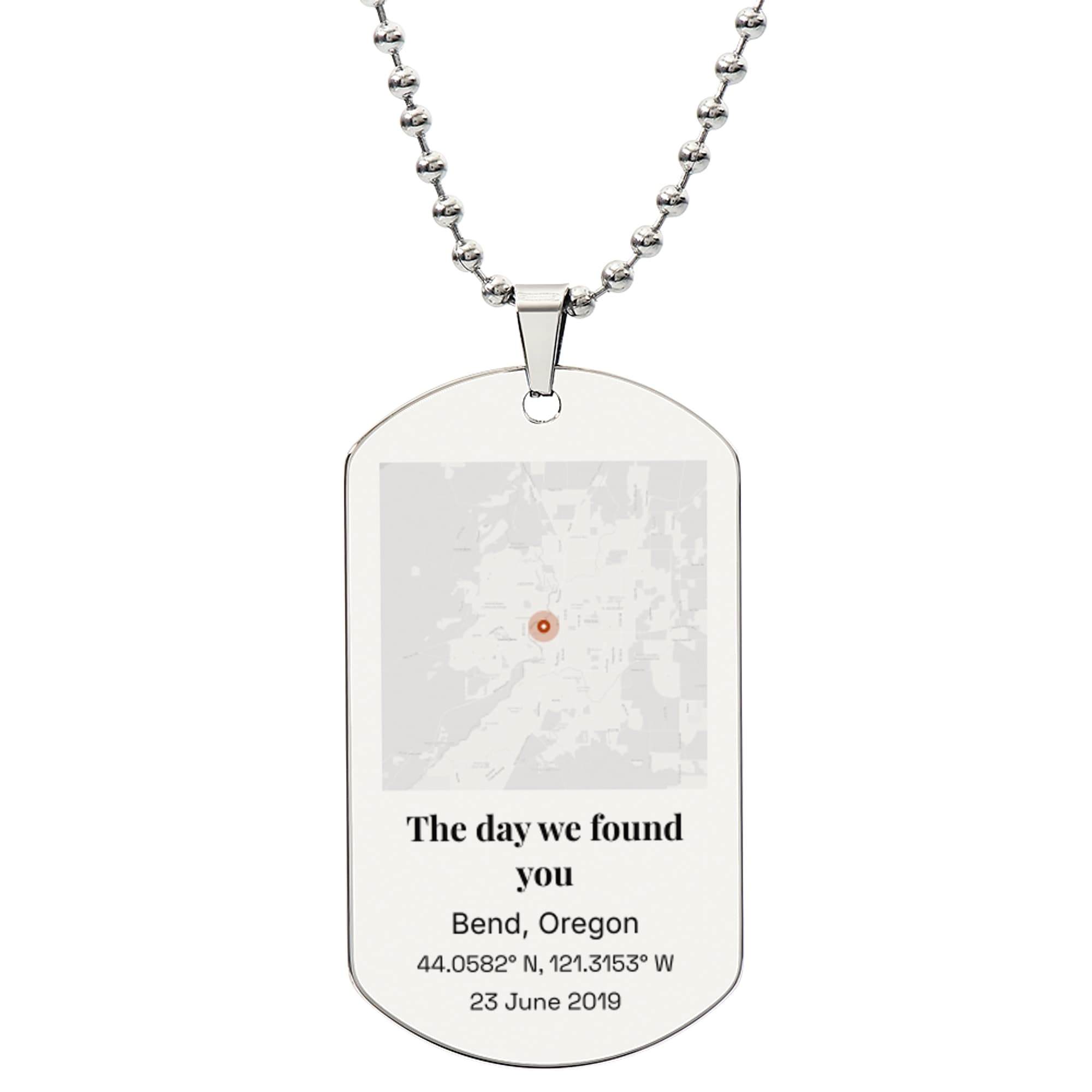 Pet Adoption Location on the jewelry