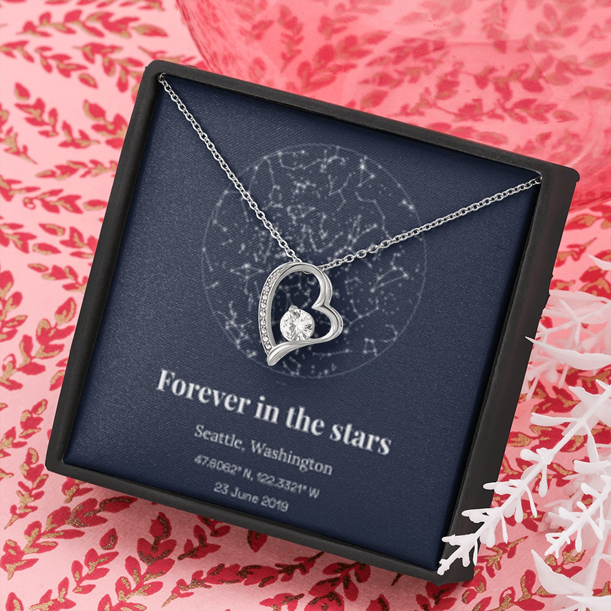 Pet Memorial Star Chart on jewelry