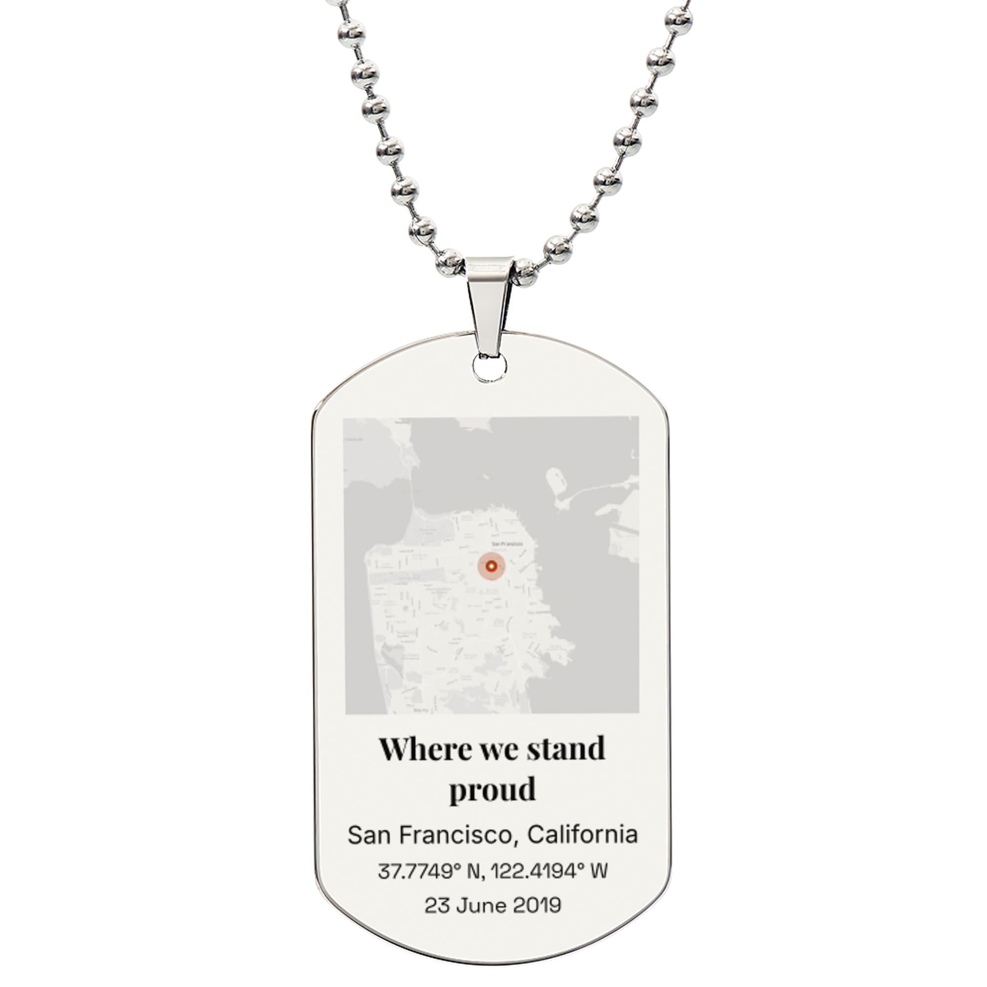 Pride Parade Location on the jewelry