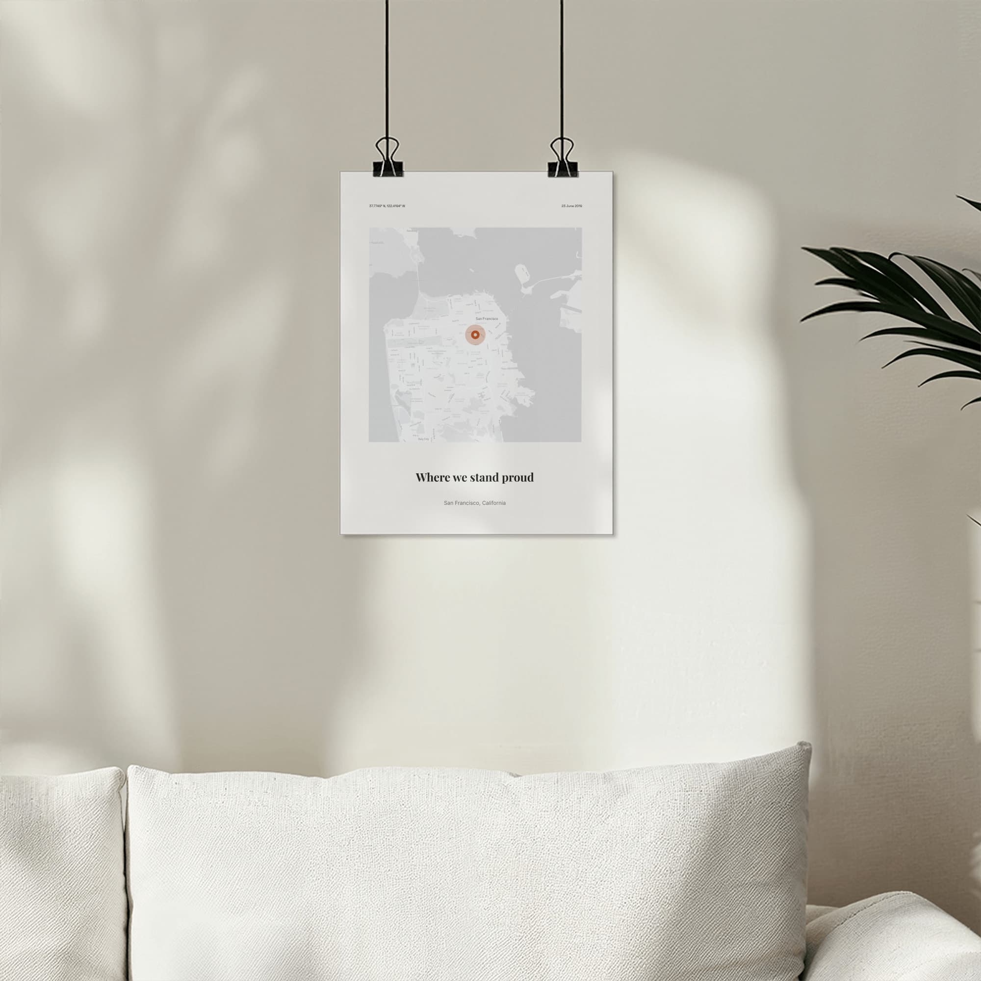 Pride Parade Location on the poster