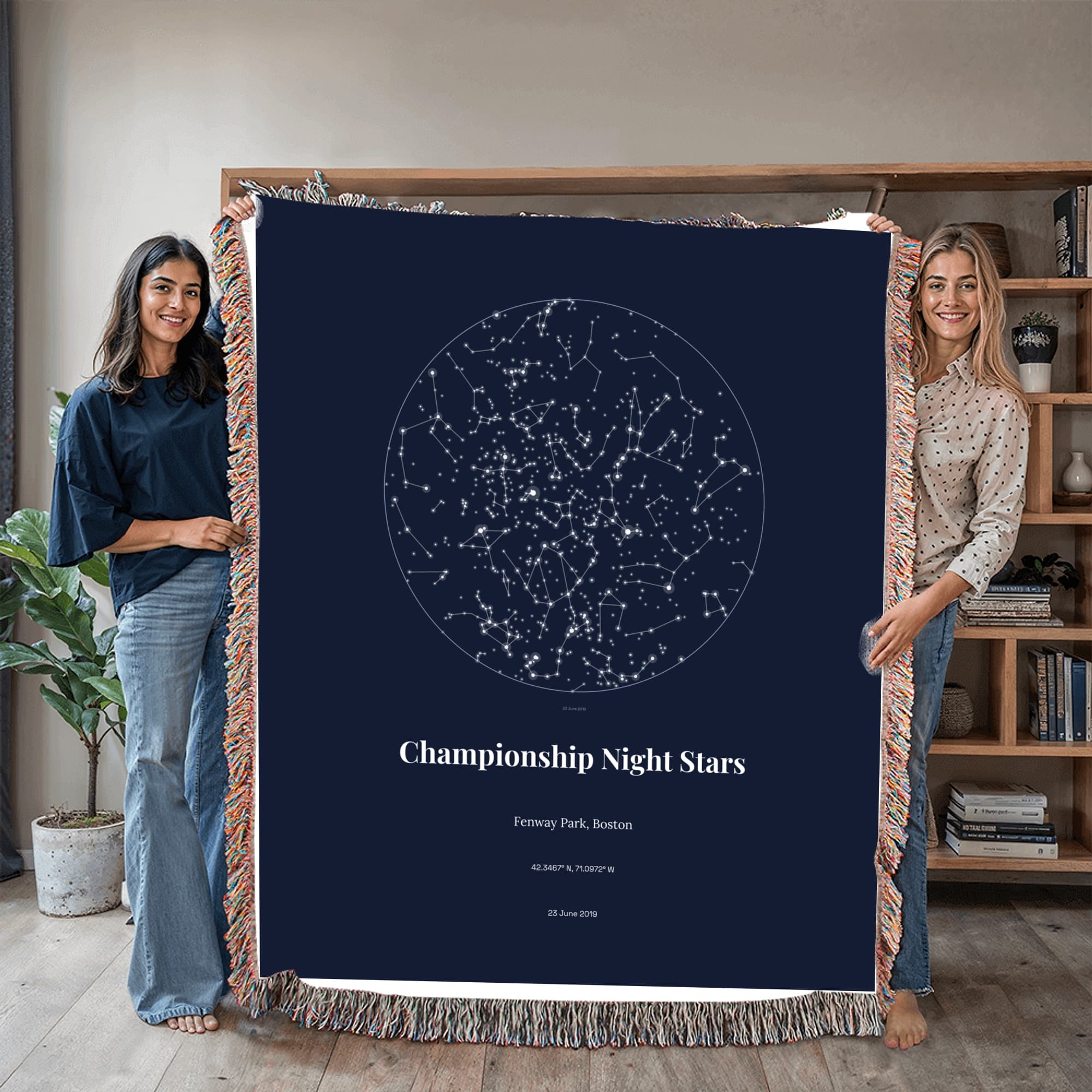Championship Night Stars on throw