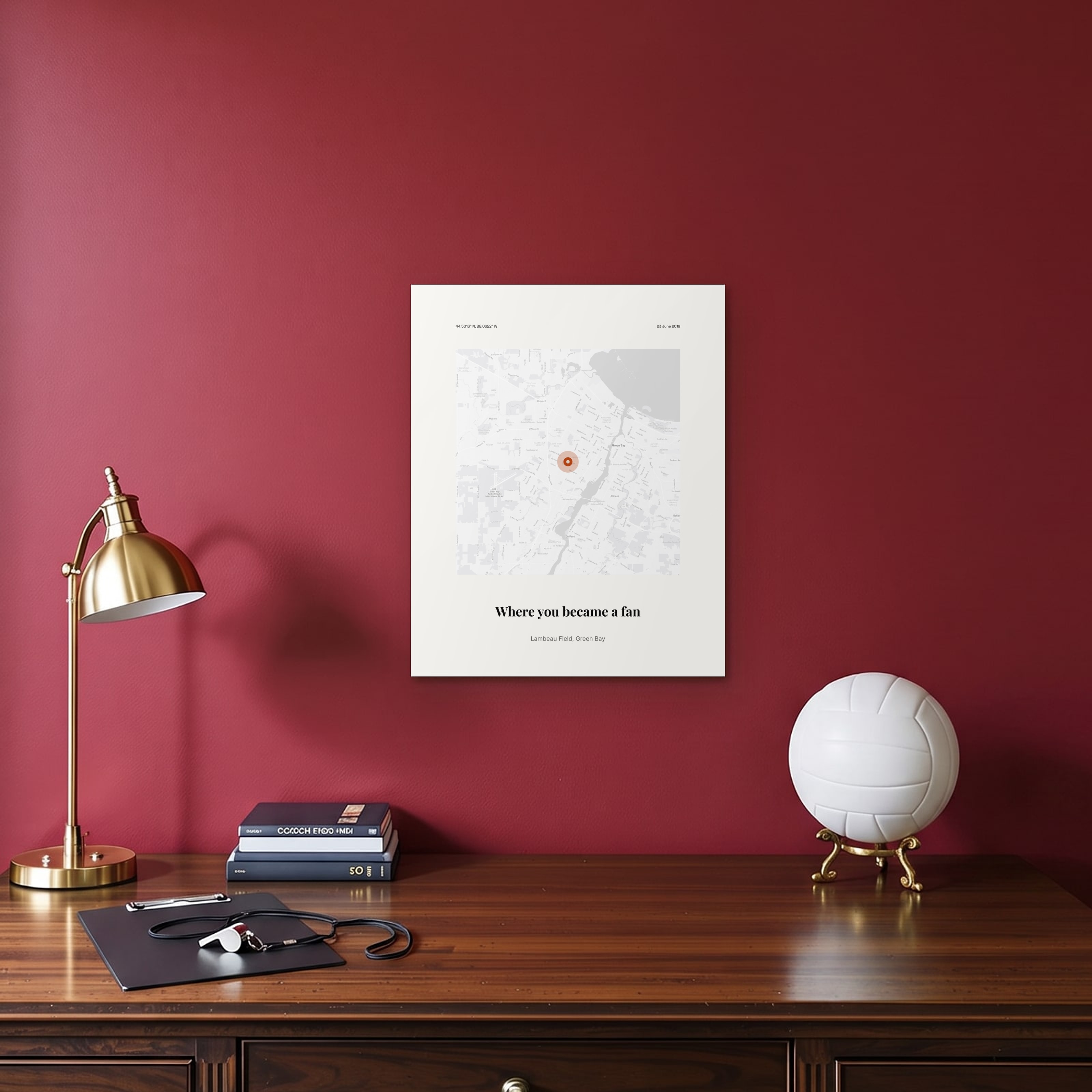 Fan Journey Map on the metal print