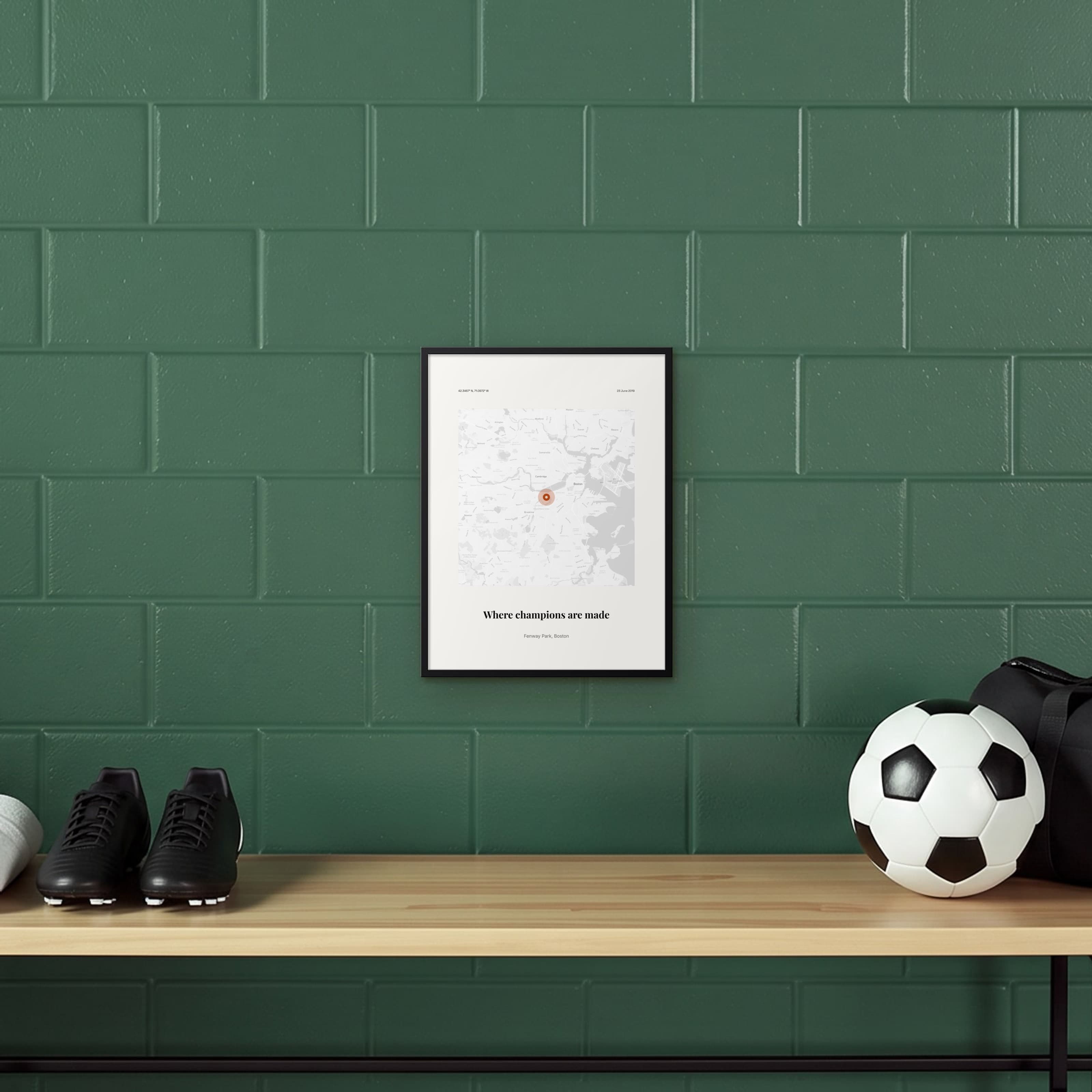 Trophy Location Print on framed print