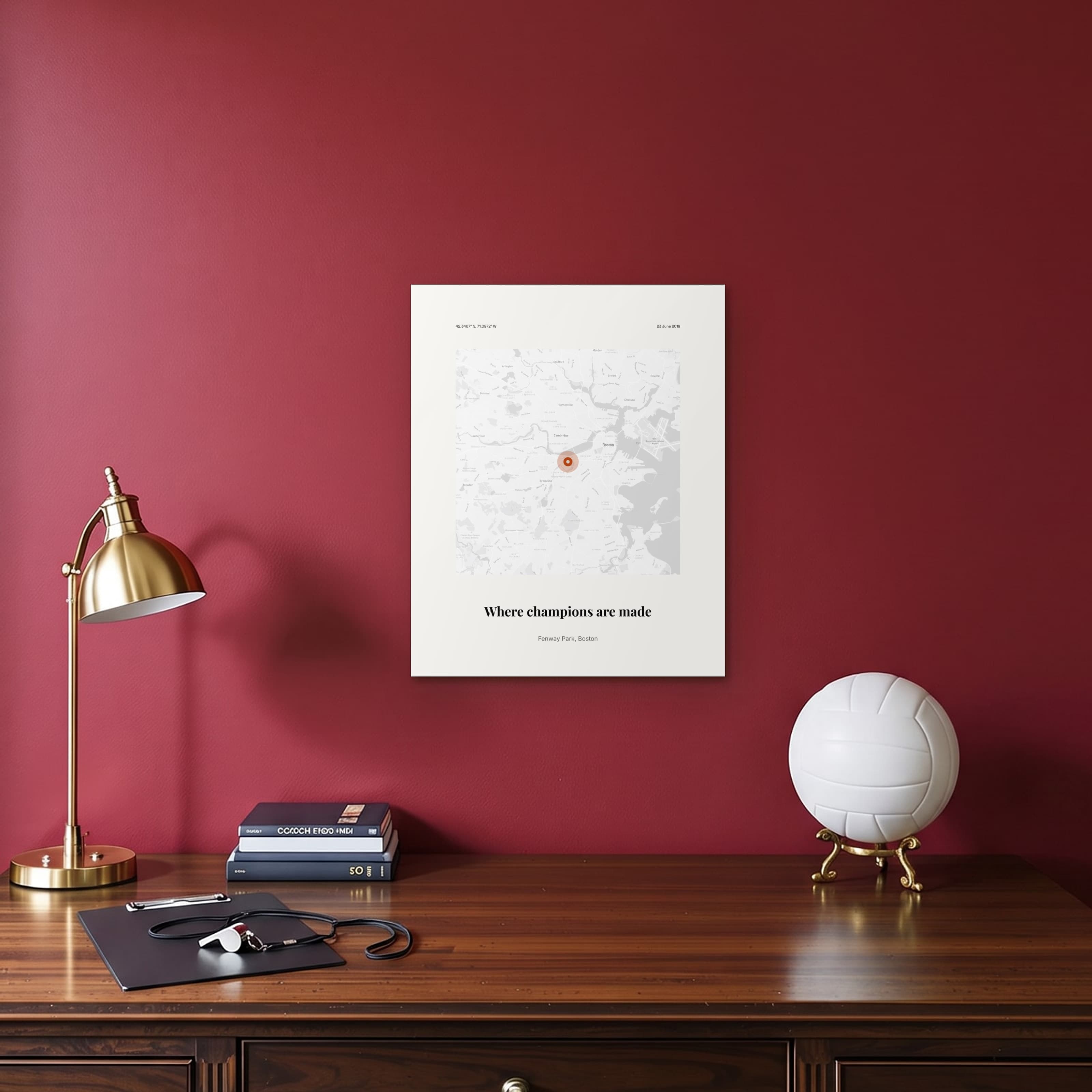 Trophy Location Print on metal