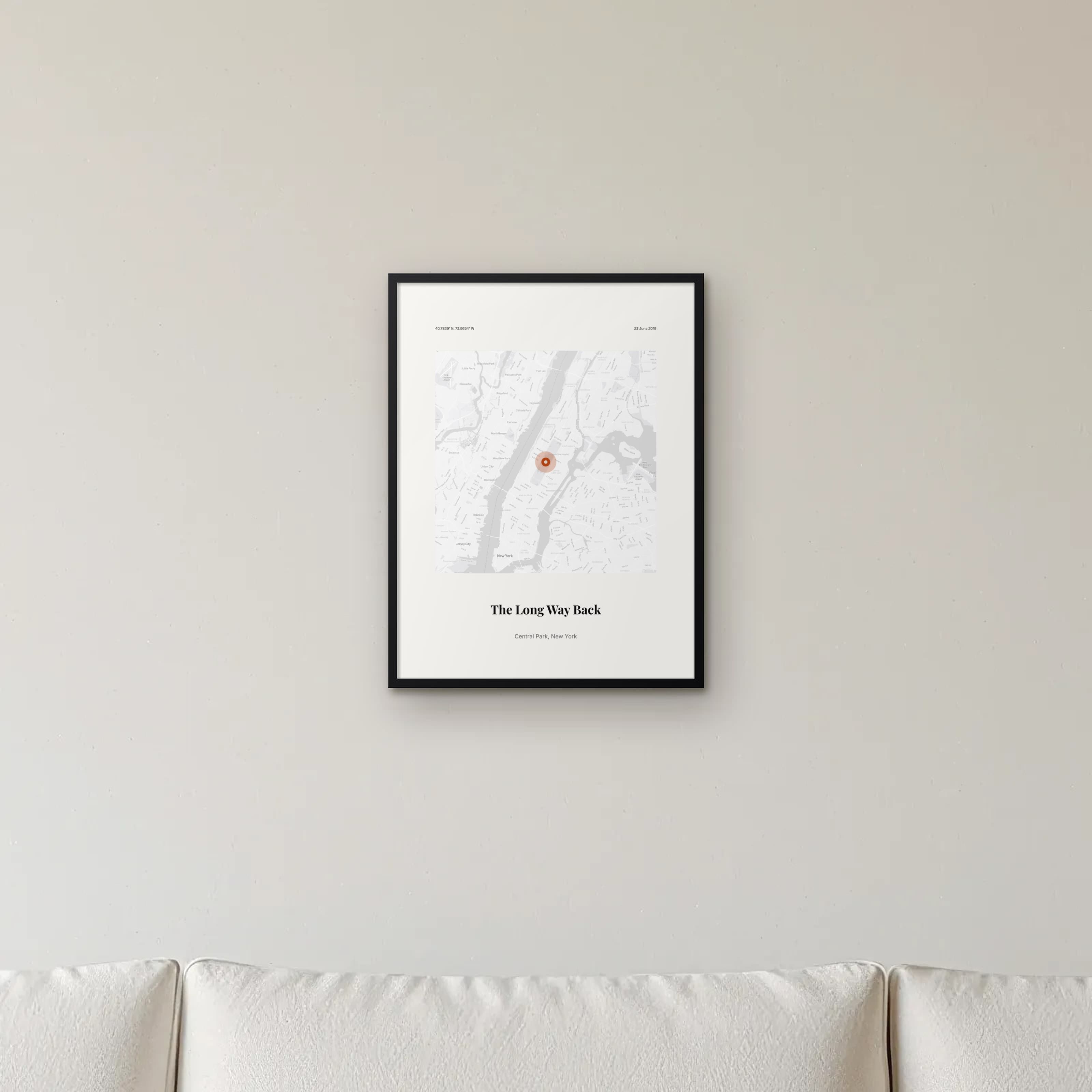 The Long Way Back on framed print