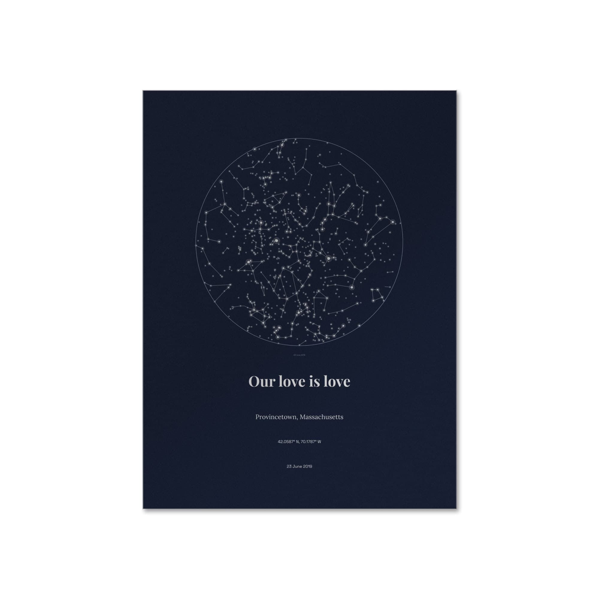 Wedding Star Chart on poster
