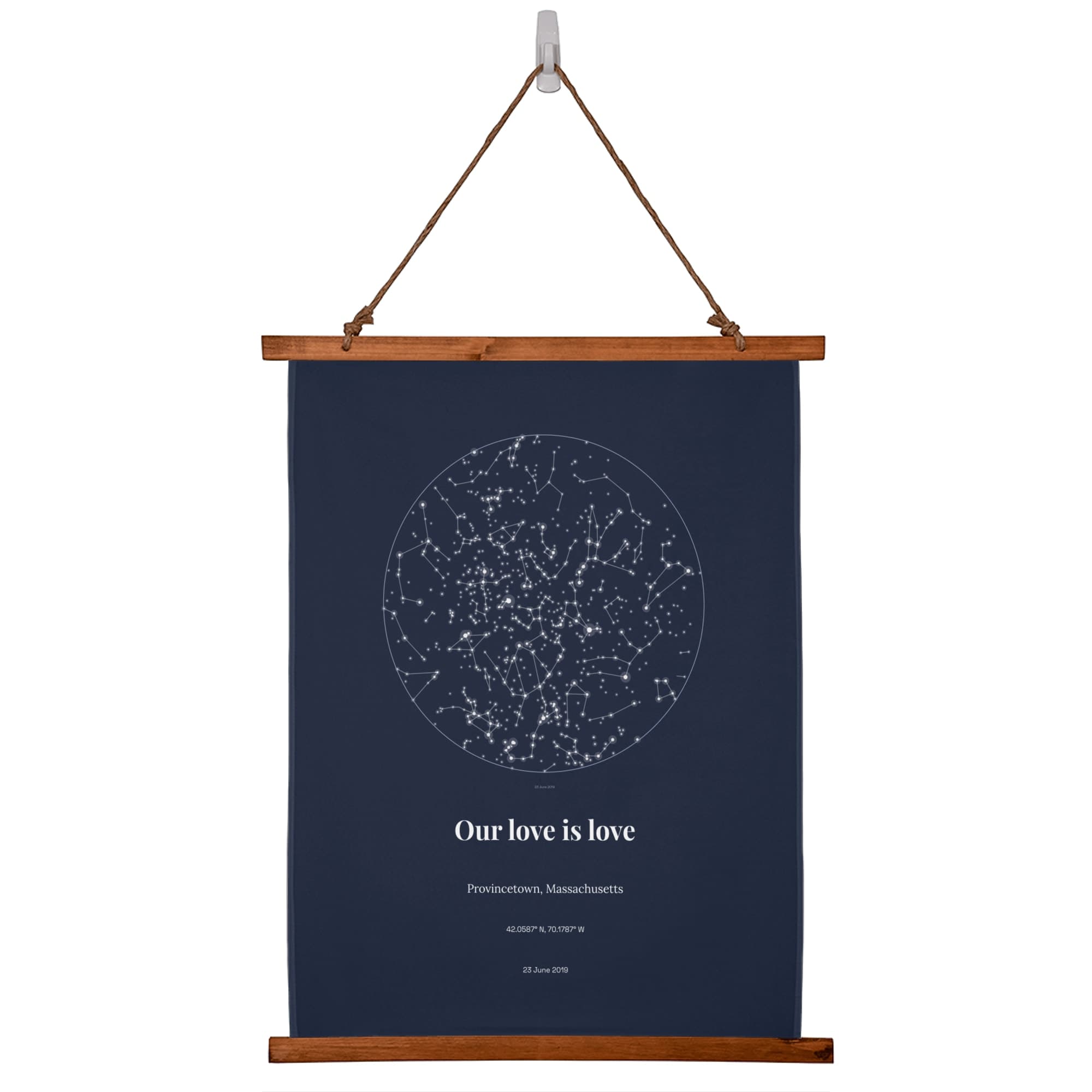 Wedding Star Chart on the wall scroll