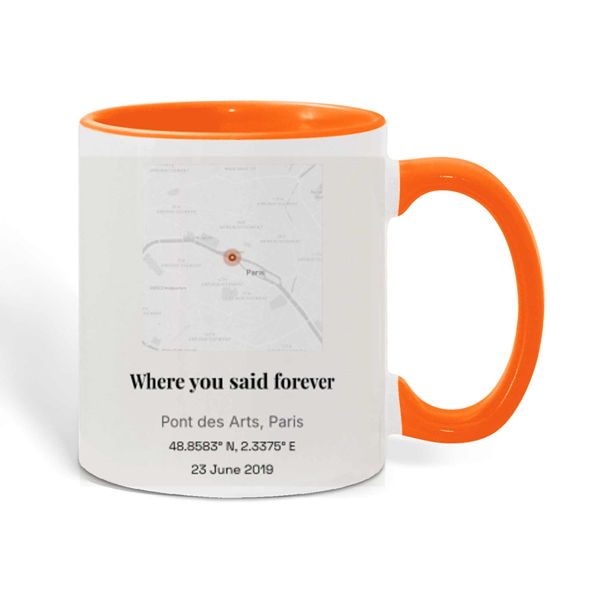 Wedding Vows Location on mug